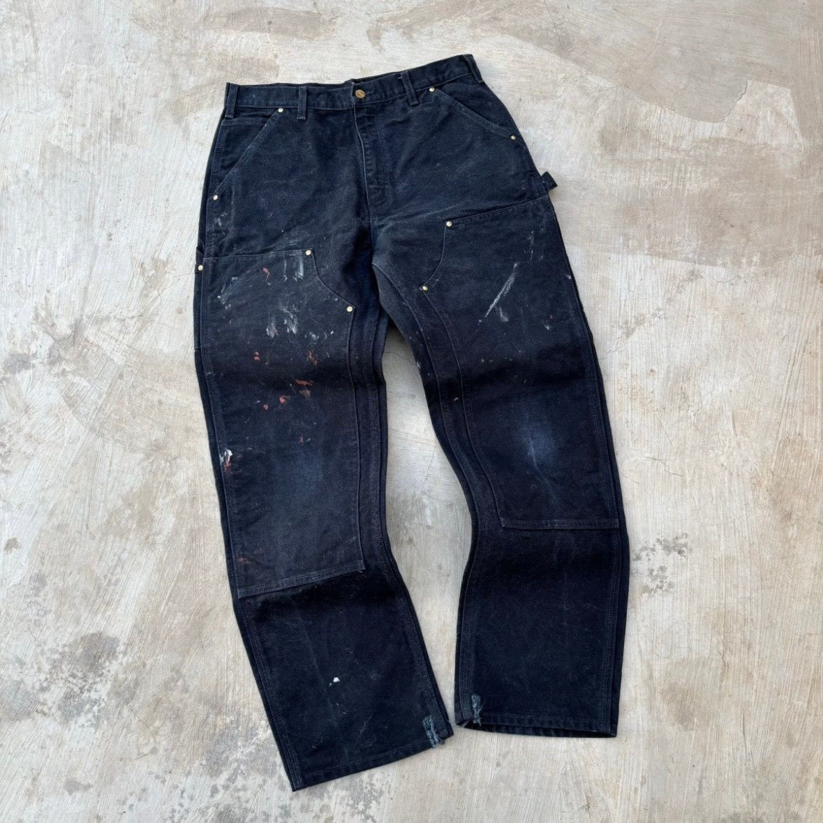Vintage Paint Splattered Double Knee Pant 33