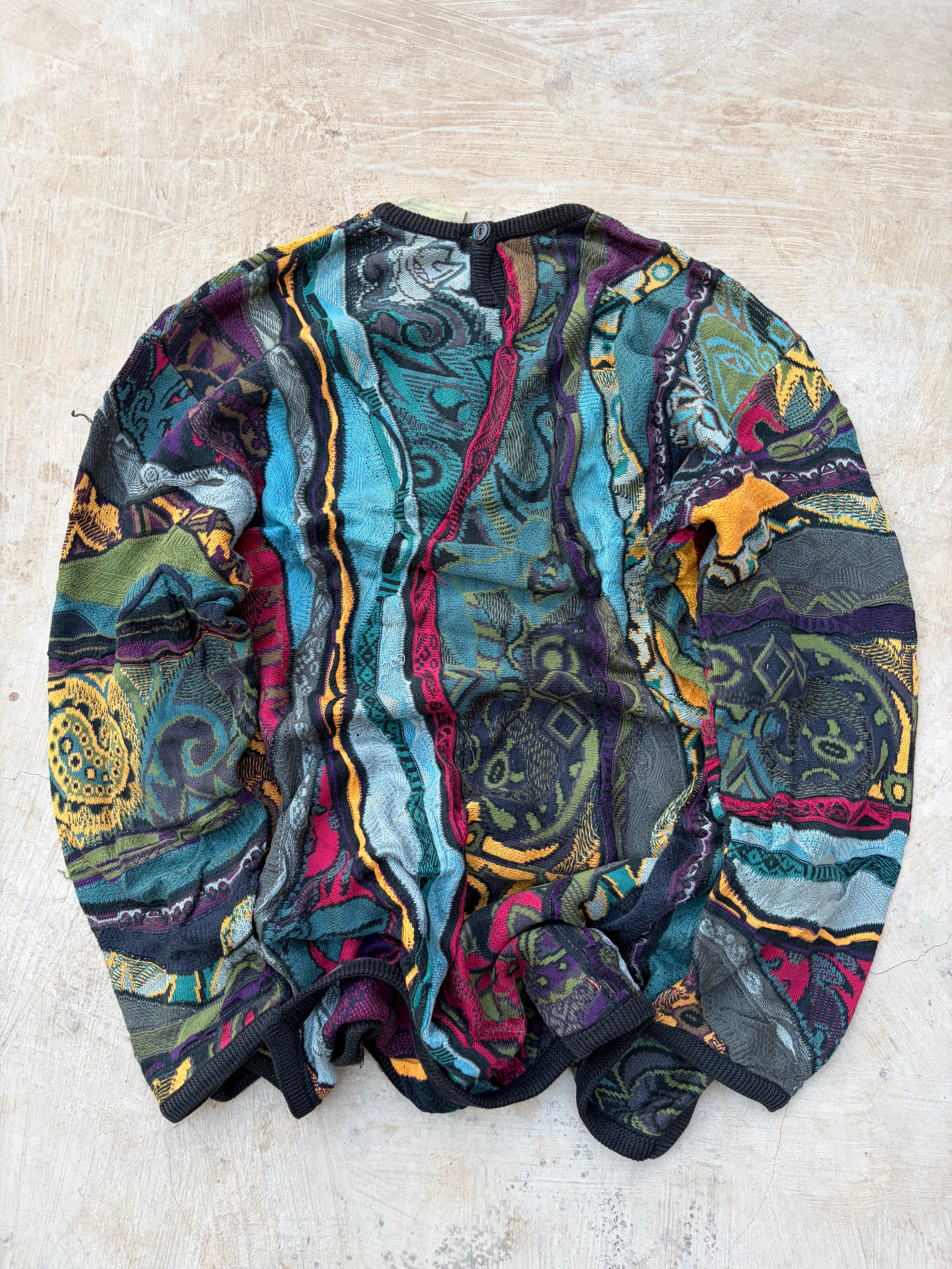 90s COOGI Australia Mercerized Cotton Knit Sweater Size L/XL