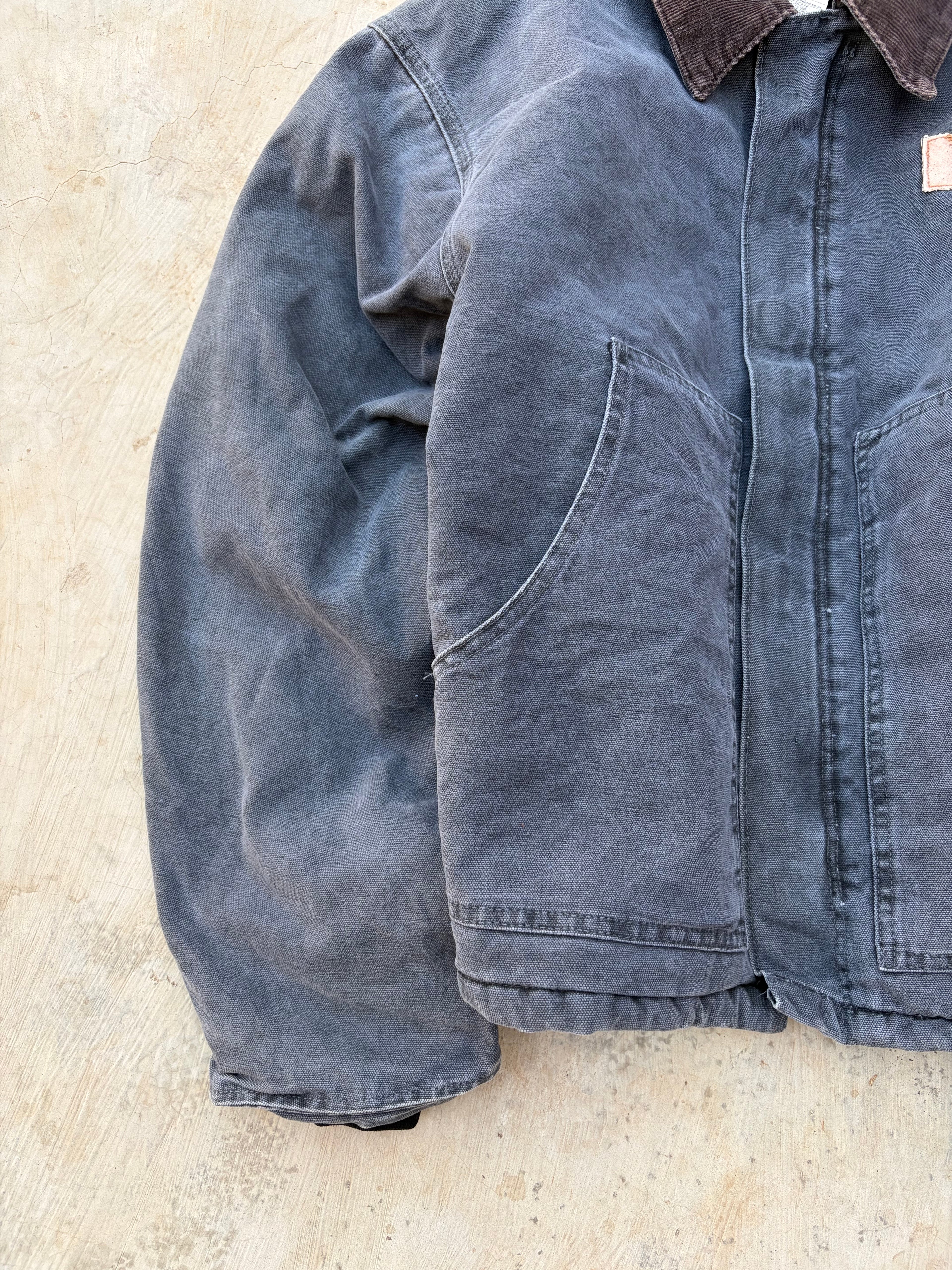 Vintage 00s Carhartt J22 PTL Detroit Jacket Faded Grey (Made in USA) XL