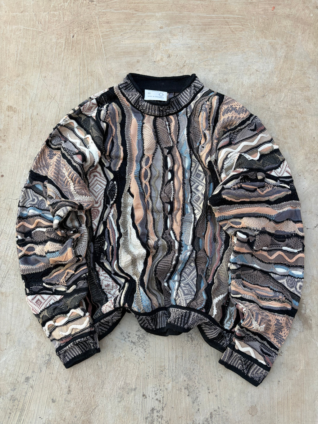 Vintage 90s COOGI Australia 3D Mercerised Cotton Knit Sweater M/L
