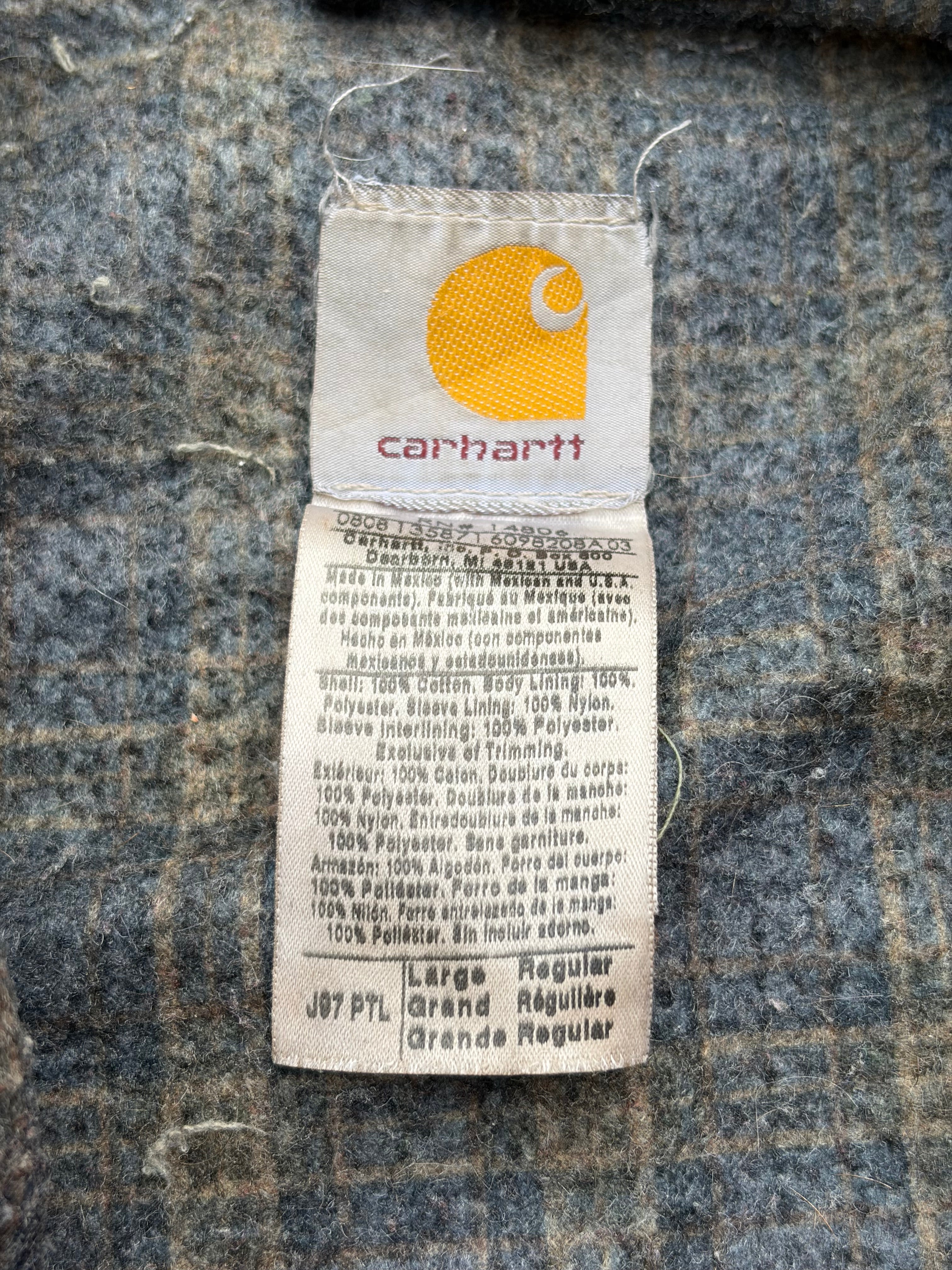 Vintage 00s Carhartt Detroit Jacket J97 PTL L