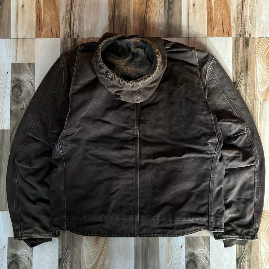 Vintage 00s Carhartt Hooded Active Jacket J141DKB L
