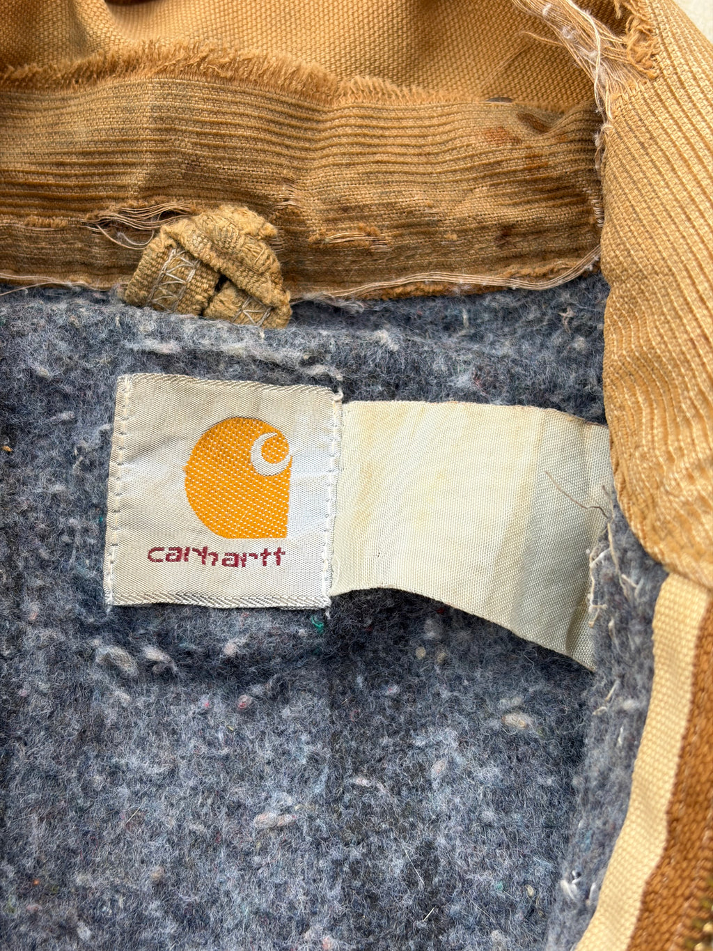 Vintage 90s Sunfaded Thrashed Carhartt Detroit Jacket M