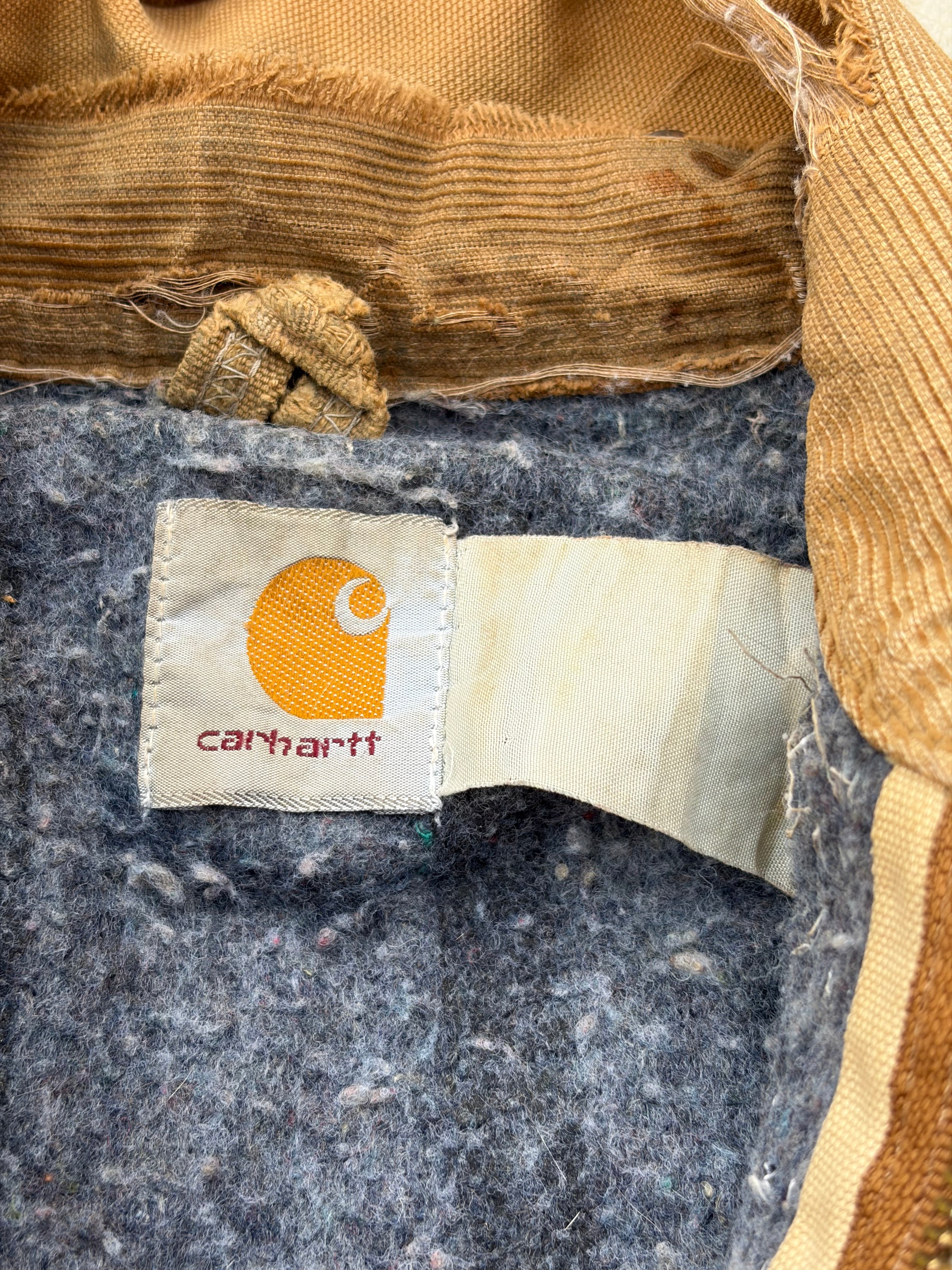 Vintage 90s Sunfaded Thrashed Carhartt Detroit Jacket M