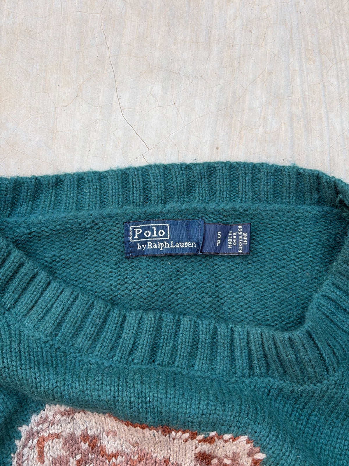 Vintage Polo Ralph Lauren Polo Bear Sweater S
