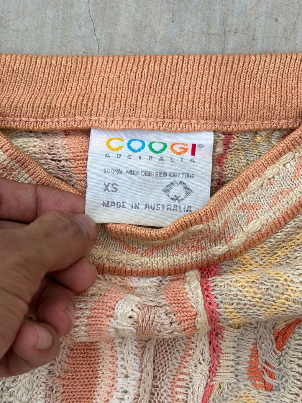 Vintage COOGI Australia 3D Knit Sweater XS/S