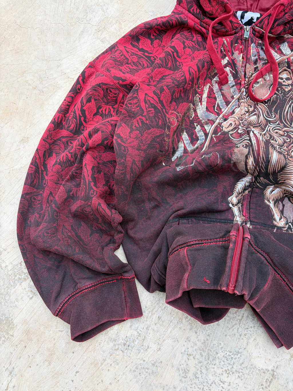 Vintage 00s Ecko UNLTD Zip Hoodie 3XL Oversized
