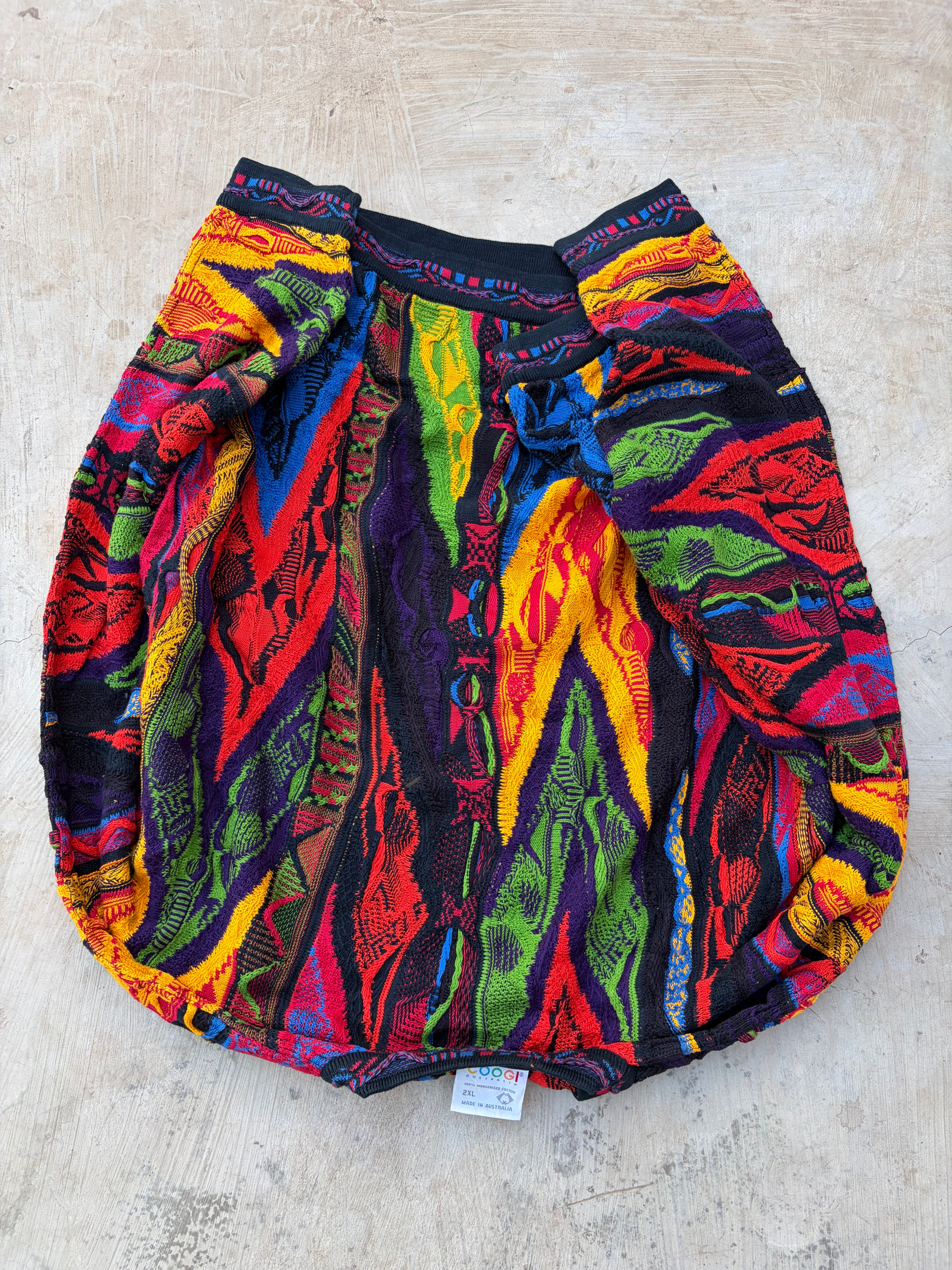 Vintage 90s COOGI Australia Mercerised Cotton Knit Sweater 2XL