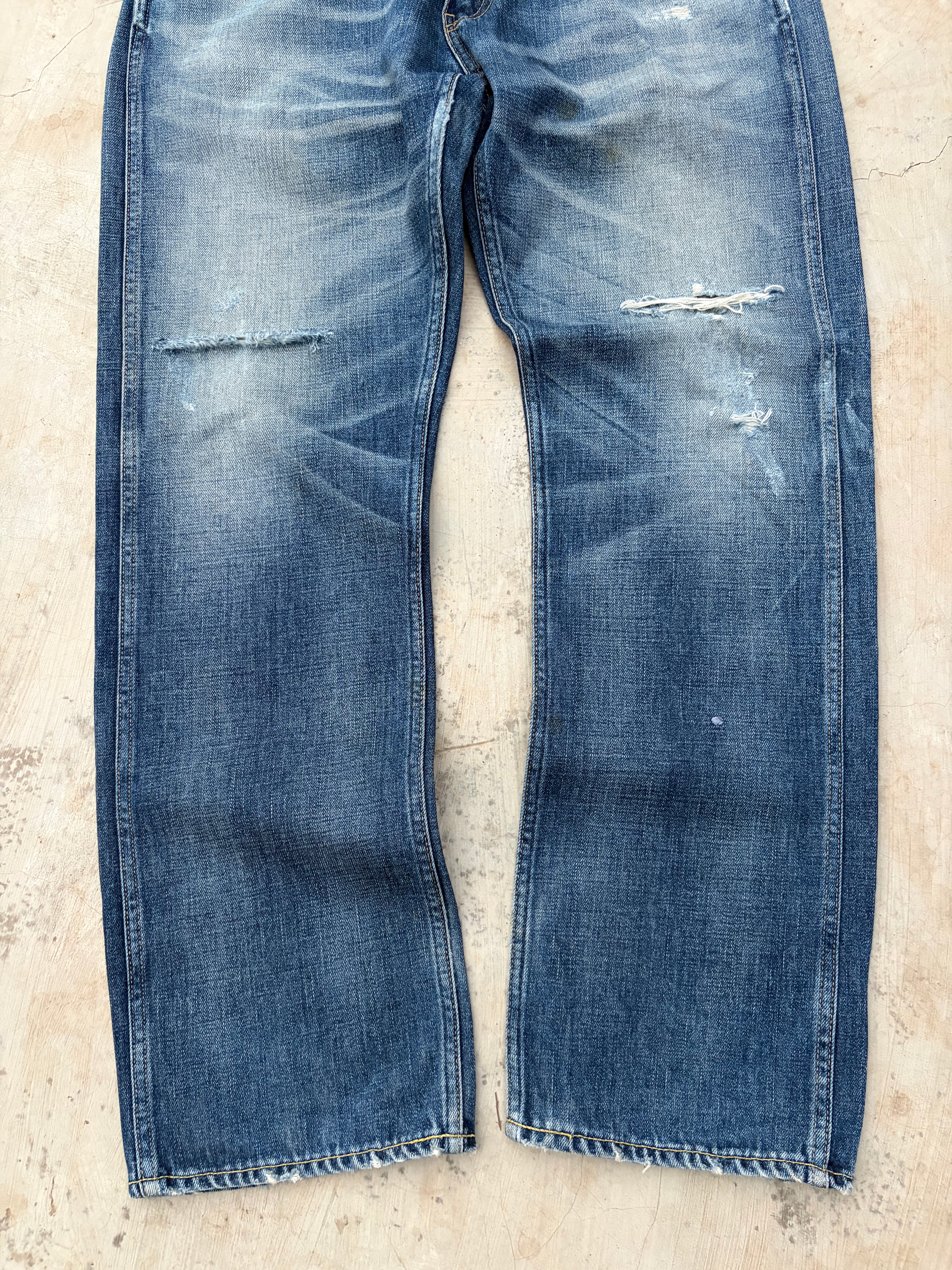 Vintage 00s Bape Nigo ASNKA Spellout Denim Jeans 34