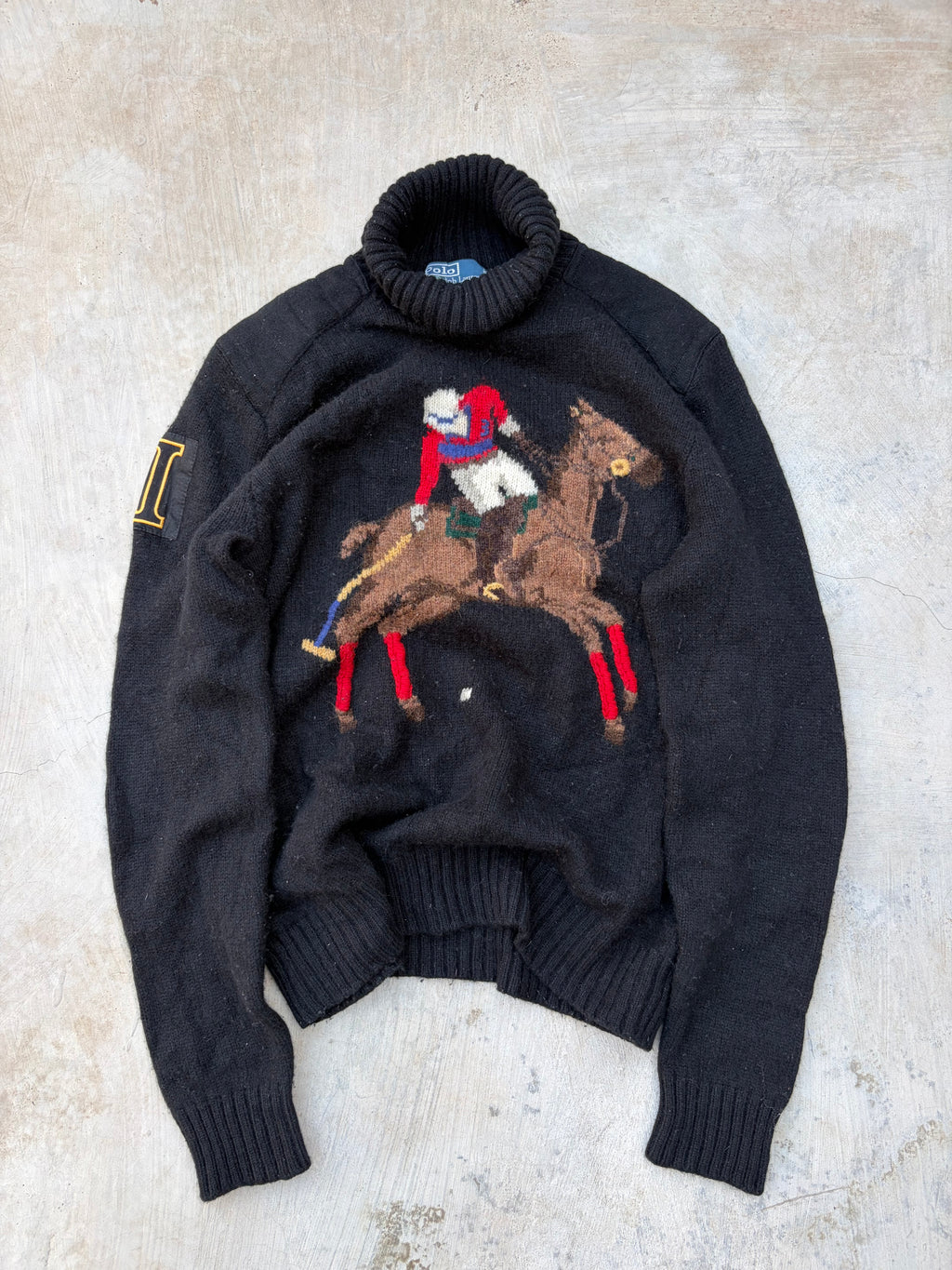 Rare Vintage Polo Ralph Lauren Polo Bear Equestrian Sweater S/M
