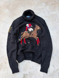 Rare Vintage Polo Ralph Lauren Polo Bear Equestrian Sweater S/M