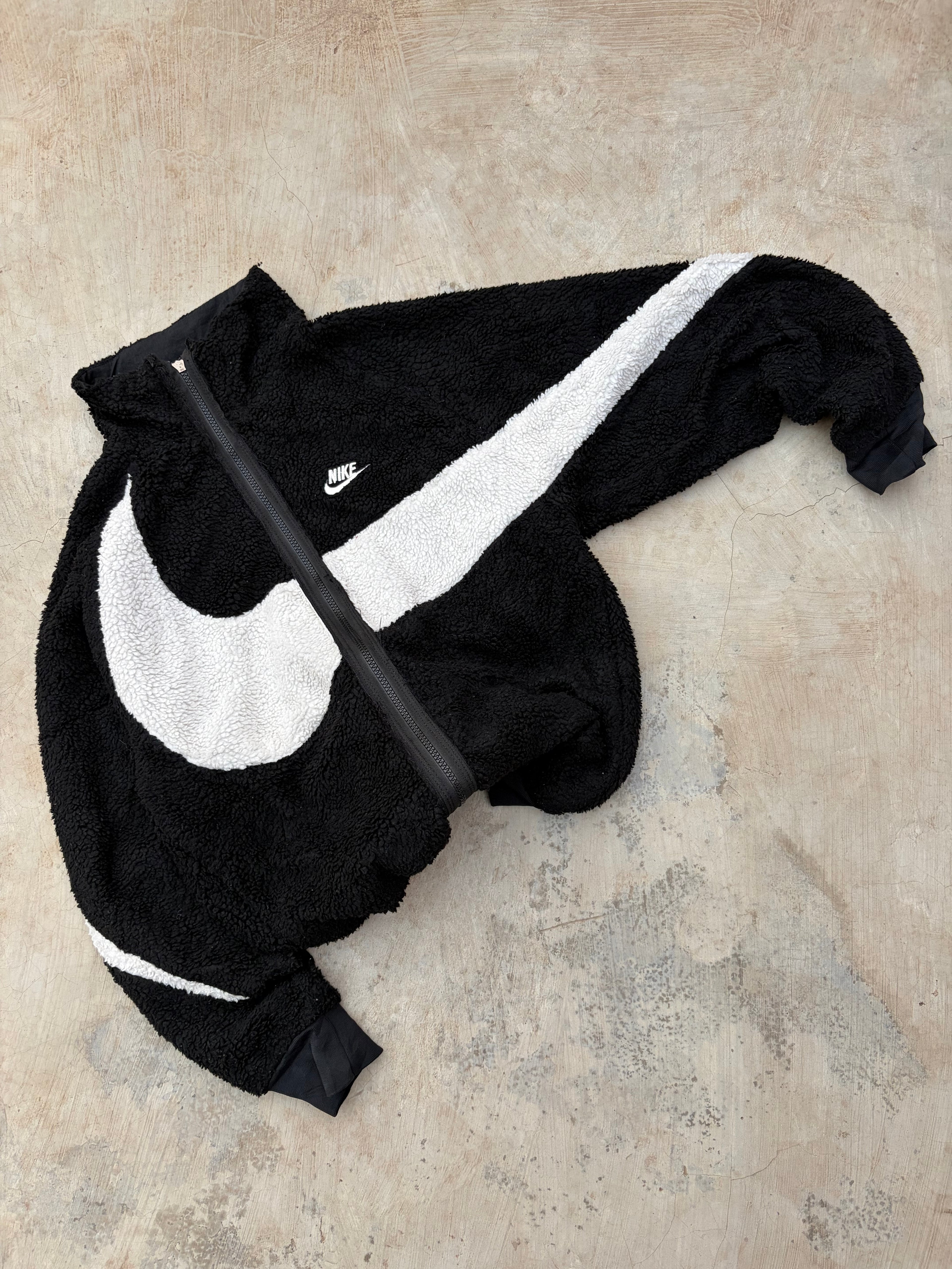 Vintage 00s Nike Reversible Fleece Jacket M