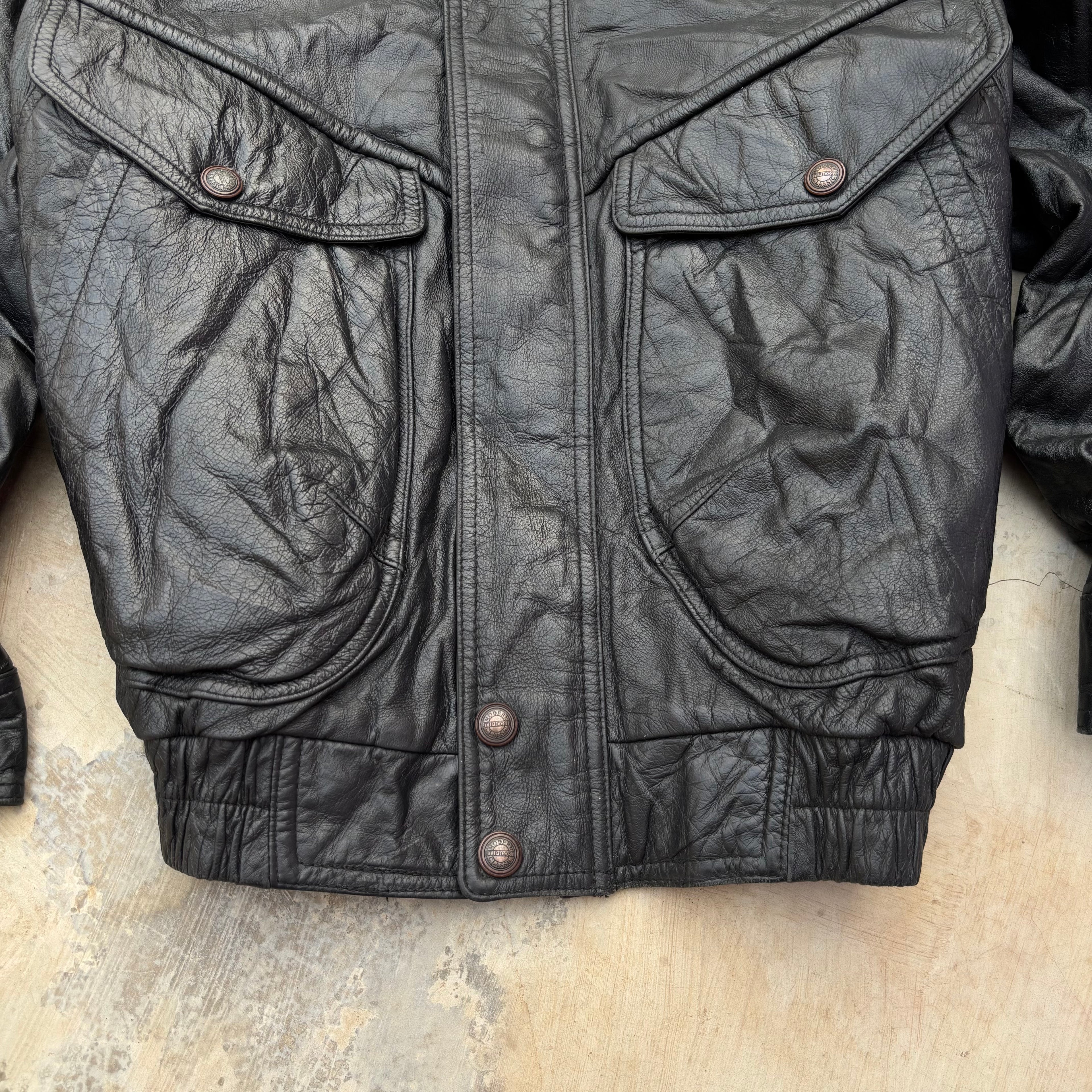 Vintage 90s Tipi Cosi Leather Jacket M/L