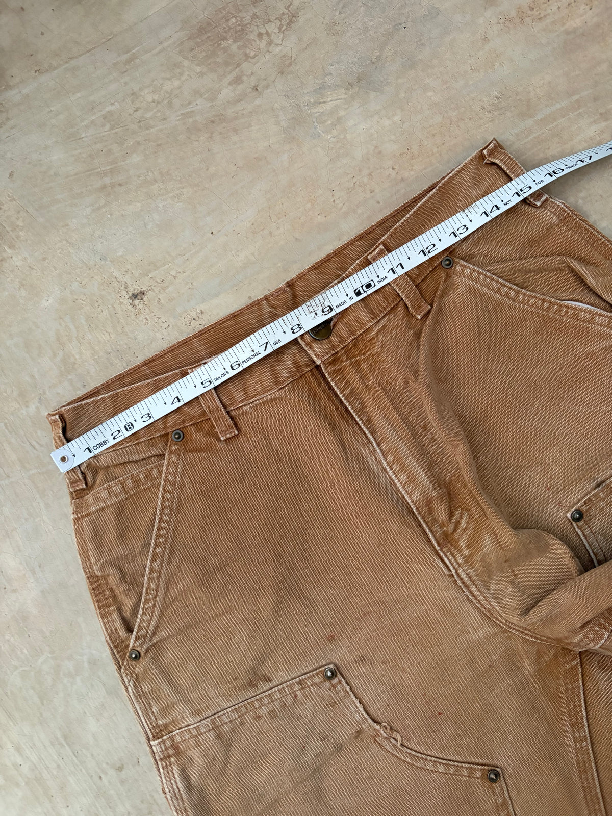 Vintage Carhartt B136 BRN Double Knee Carpenter Pants 31