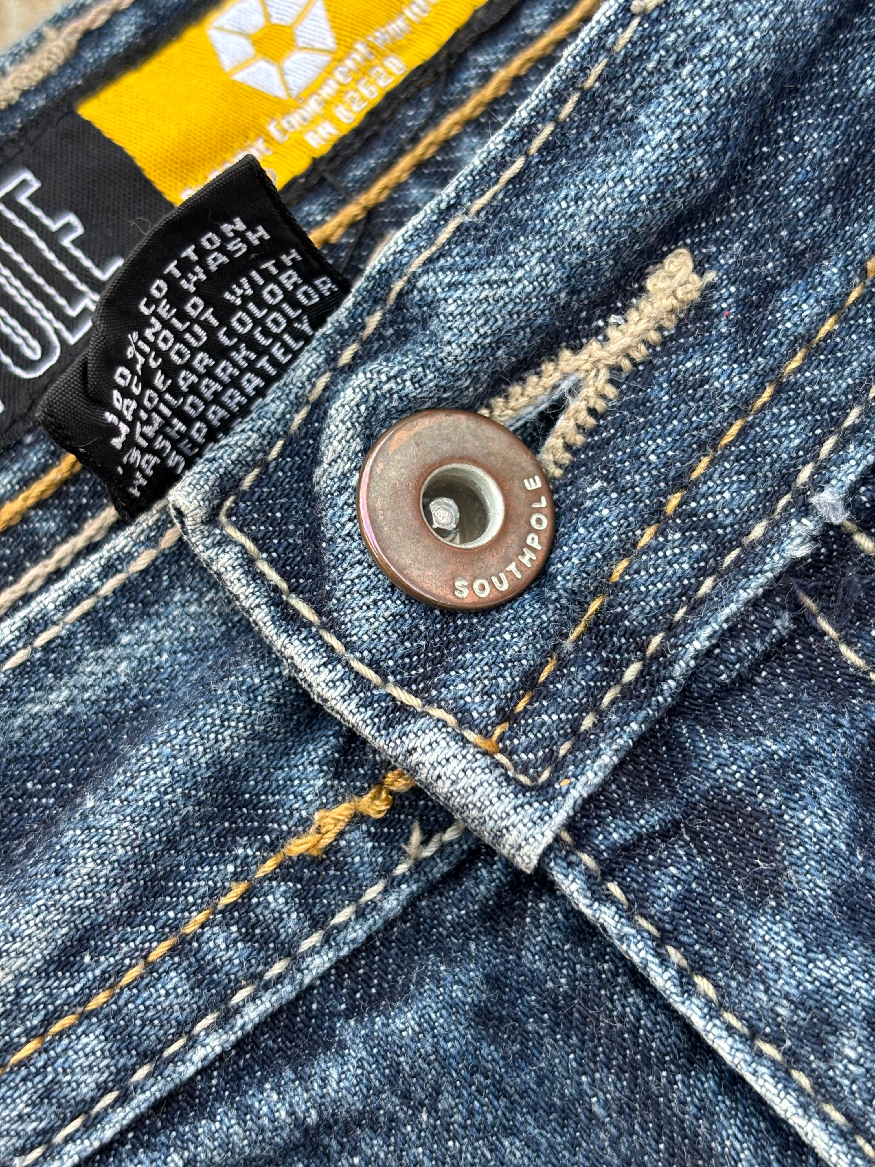 Vintage 90s SouthPole Yellow Tabs 36