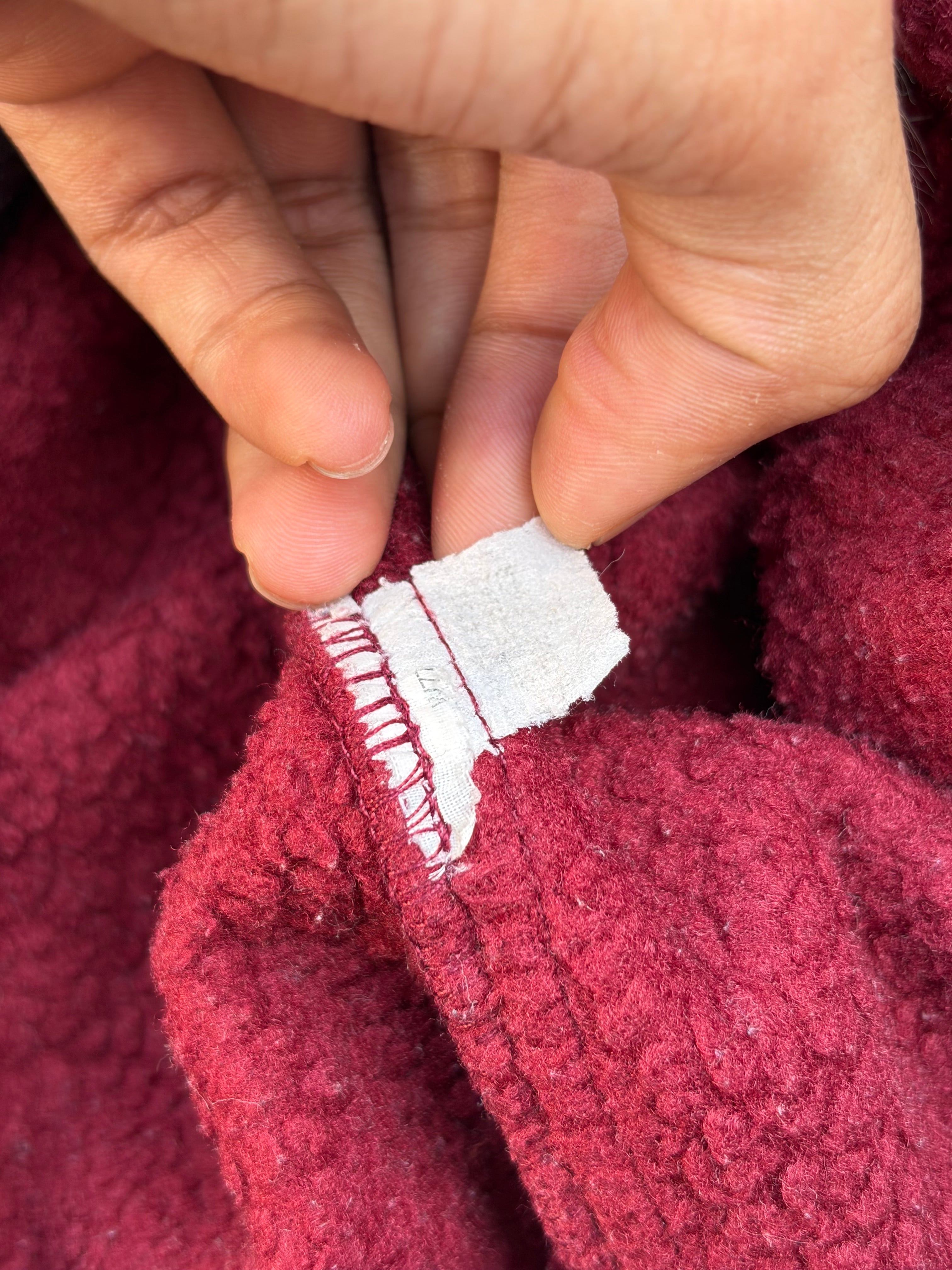 Patagonia Synchilla Fleece Pullover Made In USA Vintage Red 1/4 Zip M/L
