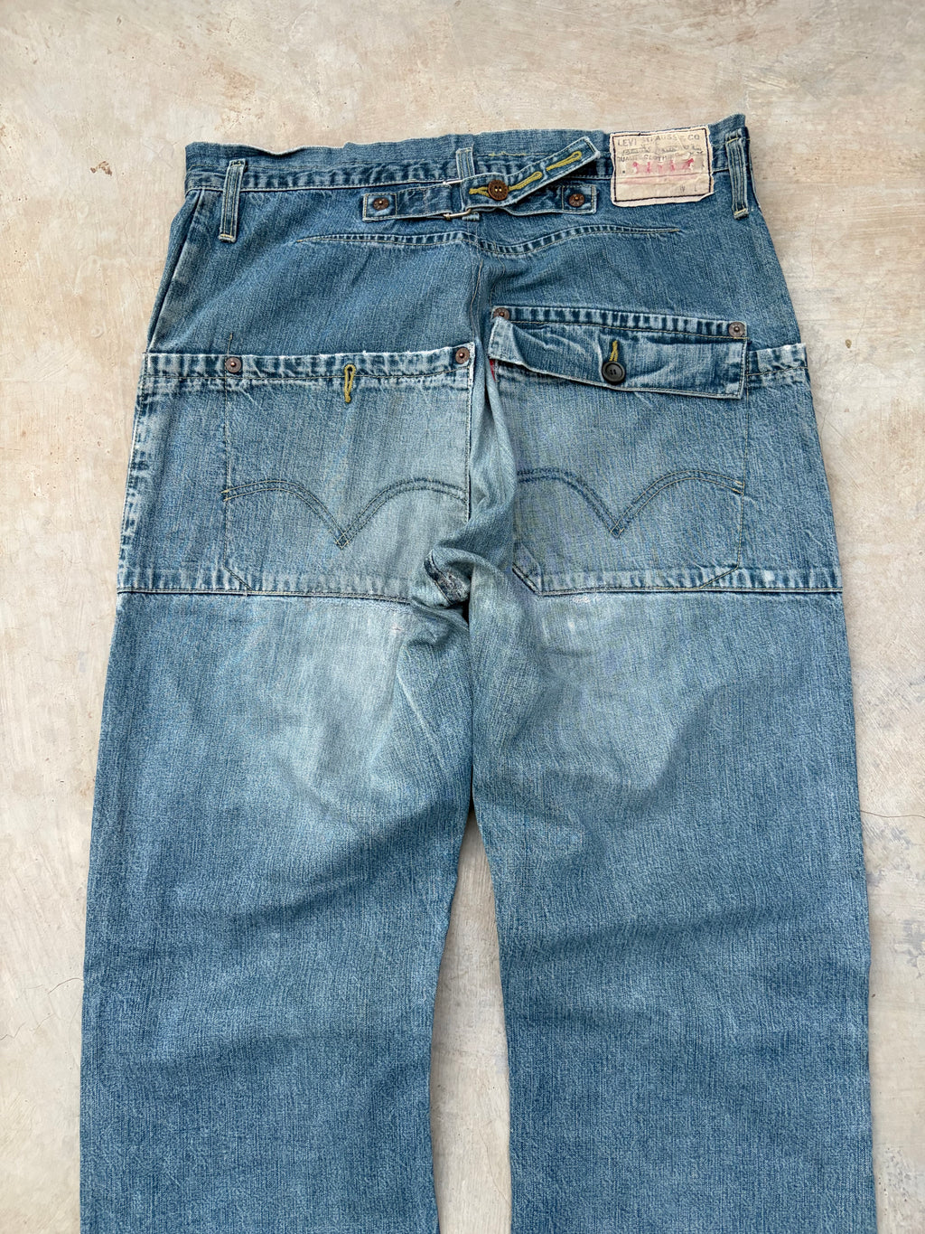 Rare Vintage Levi’s Engineered Jeans – Asymmetric Button Fly Denim 34