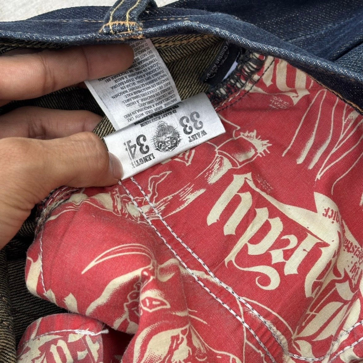 Vintage Edhardy Spell Out Jeans 34