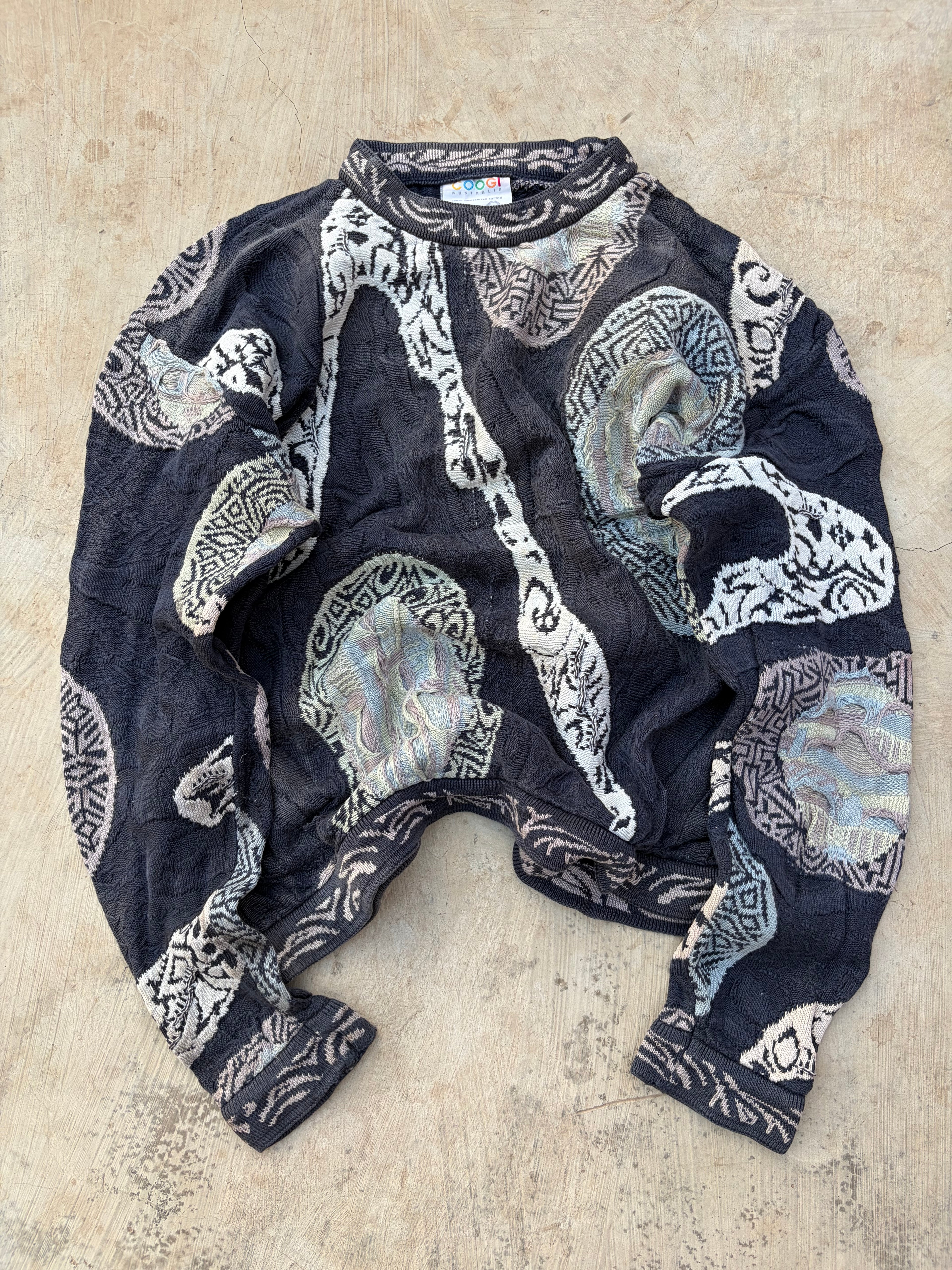 Vintage 90s COOGI Australia Mercerised Cotton Knit Sweater L