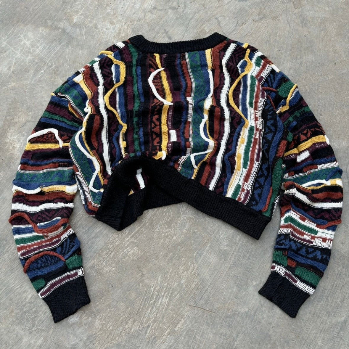 Vintage 90s 3D Knit M/L Womens