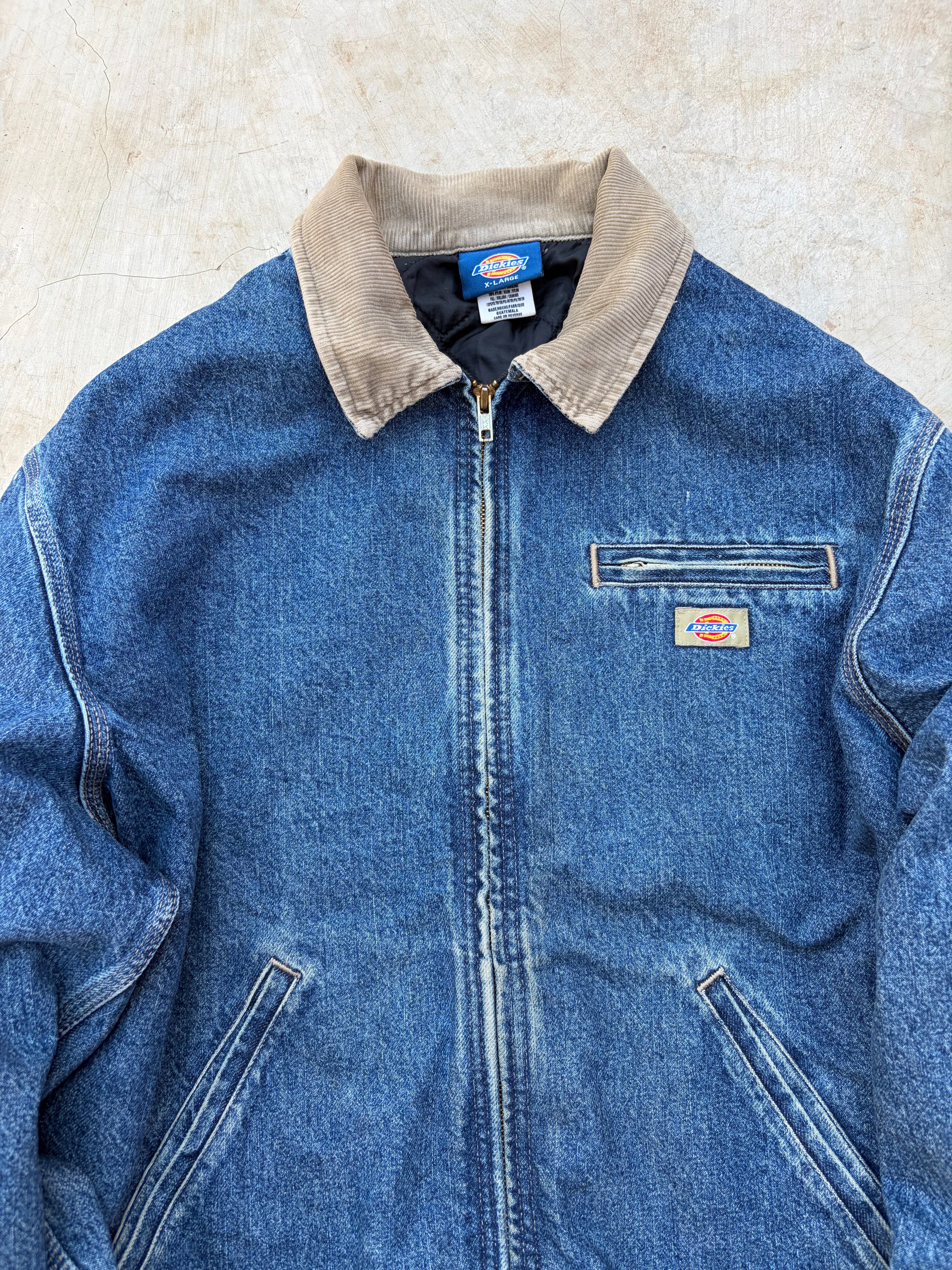 Vintage 00s Dickies Detroit Jacket Tan Collar XL