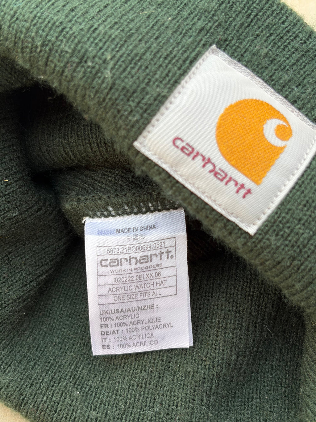 Vintage Carhartt Beanie One Size