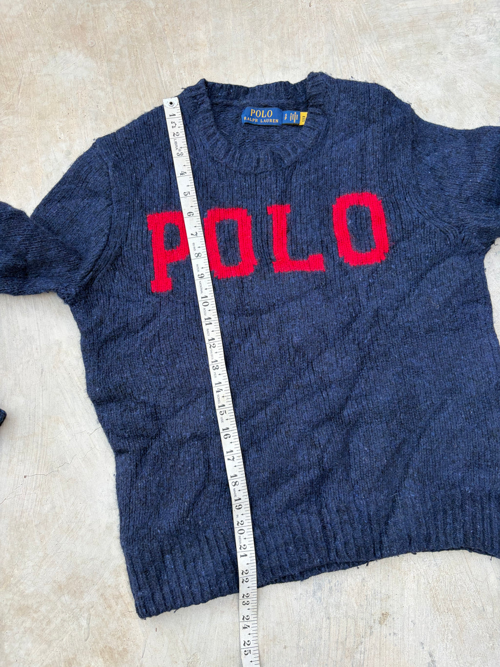 Vintage Polo Ralph Lauren “POLO” Knit Sweater S/M