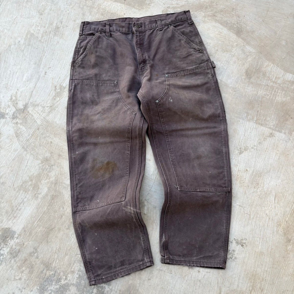 Vintage Sunfaded Carhartt Double Knee Pant B136 DKB 36