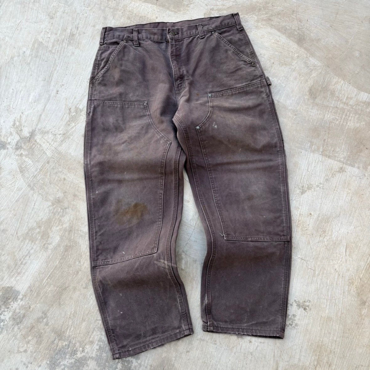 Vintage Sunfaded Carhartt Double Knee Pant B136 DKB 36