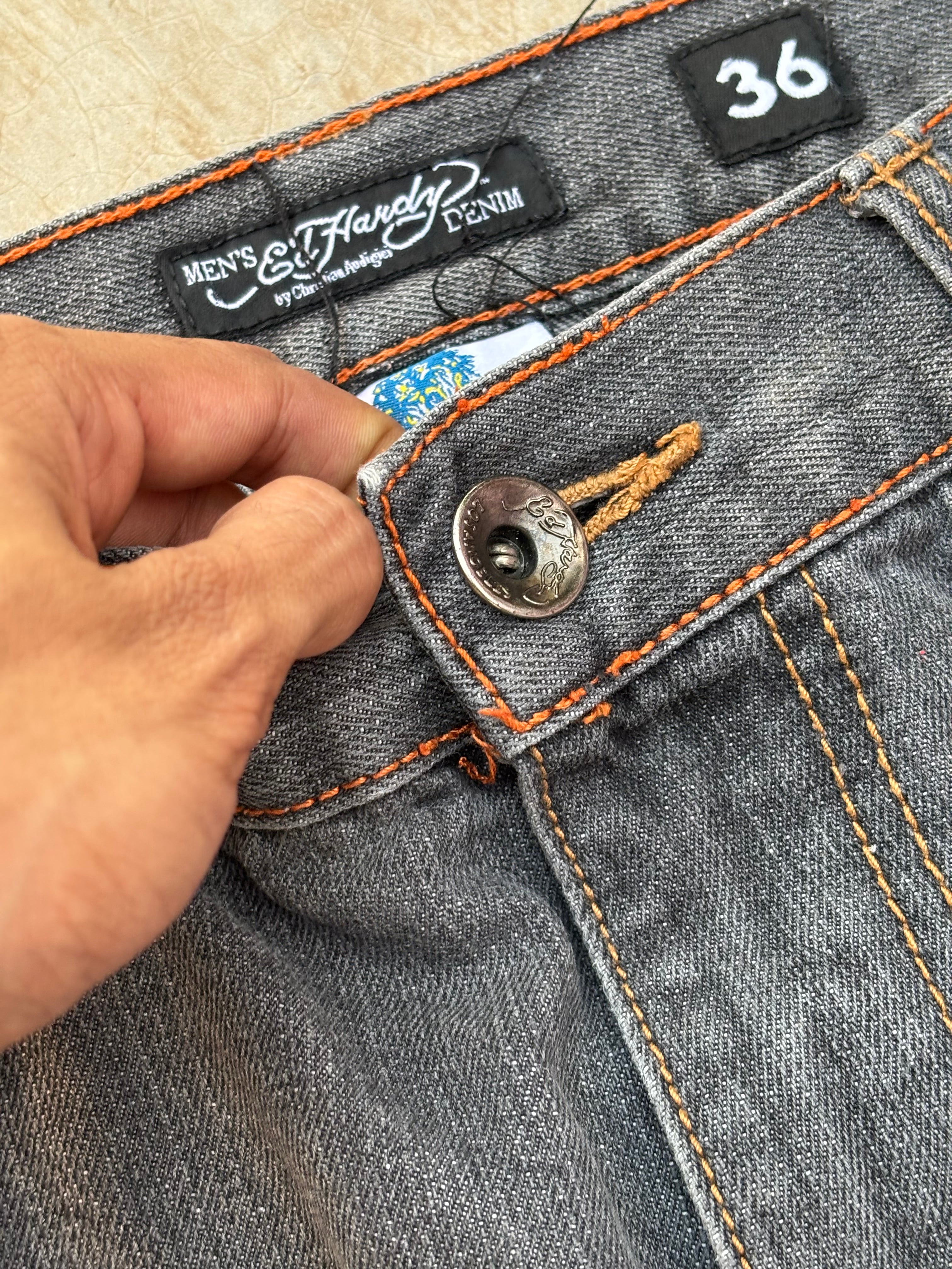 Vintage 00s Edhardy Y2K Pant Spellout 36