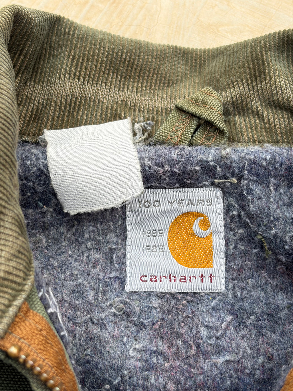Vintage 80s Carhartt Detroit Jacket 100th Anniversary L