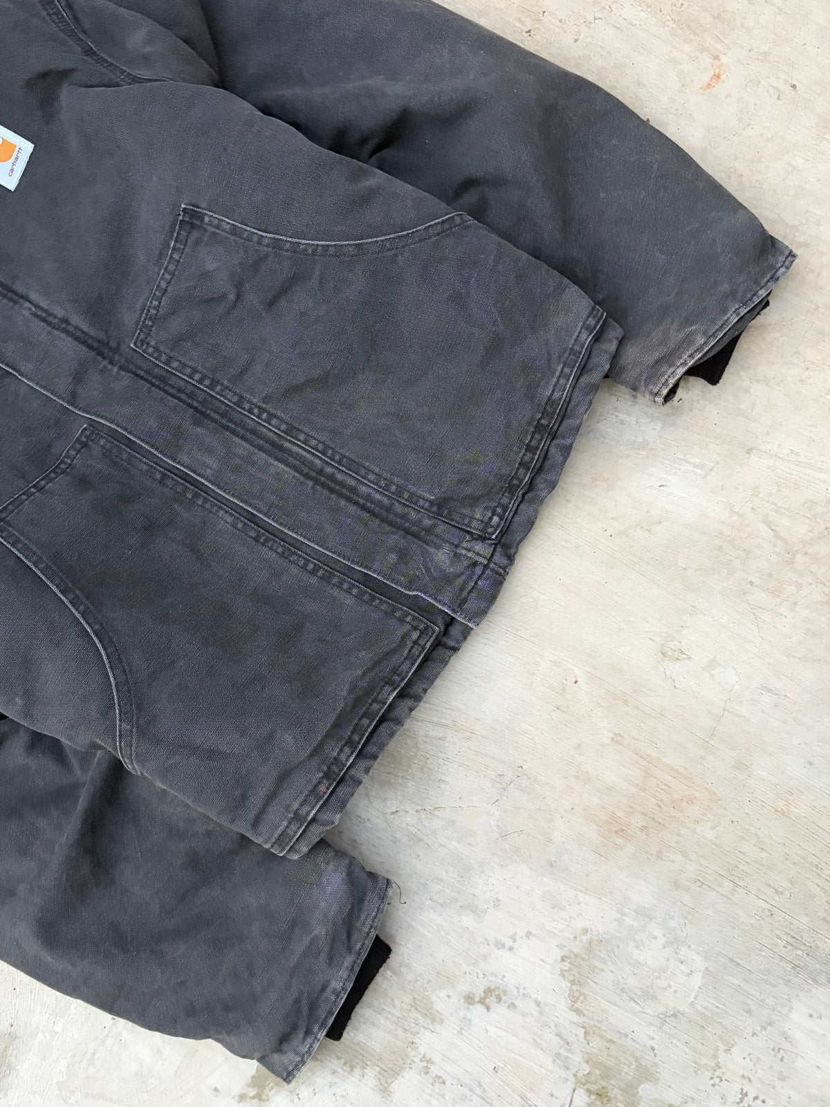 Vintage 00s Carhartt Crop Arctic Jacket Faded Black L/XL