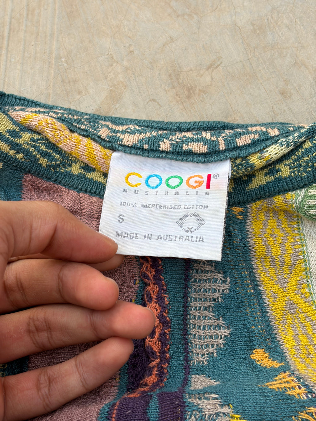 Vintage 90s Coogi Australia Mercerised Cotton Knit Sweater L