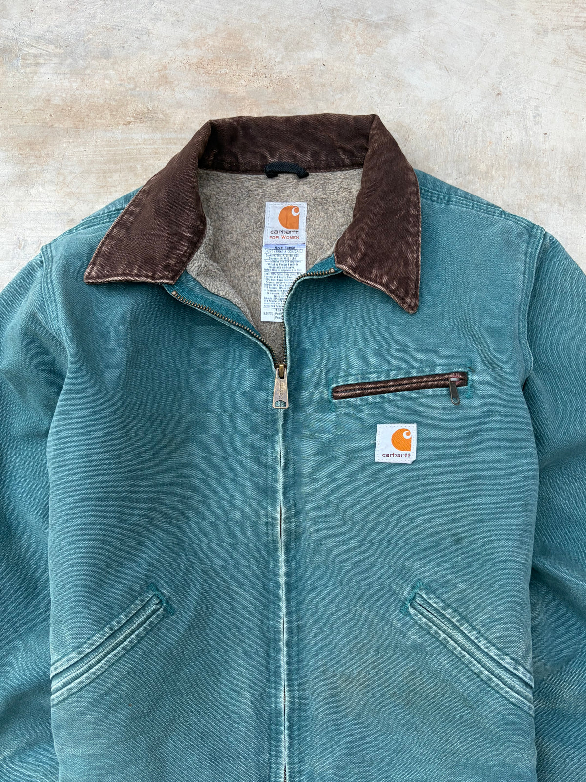Vintage 00s Carhartt Detroit Jacket WJ097 DTL Small