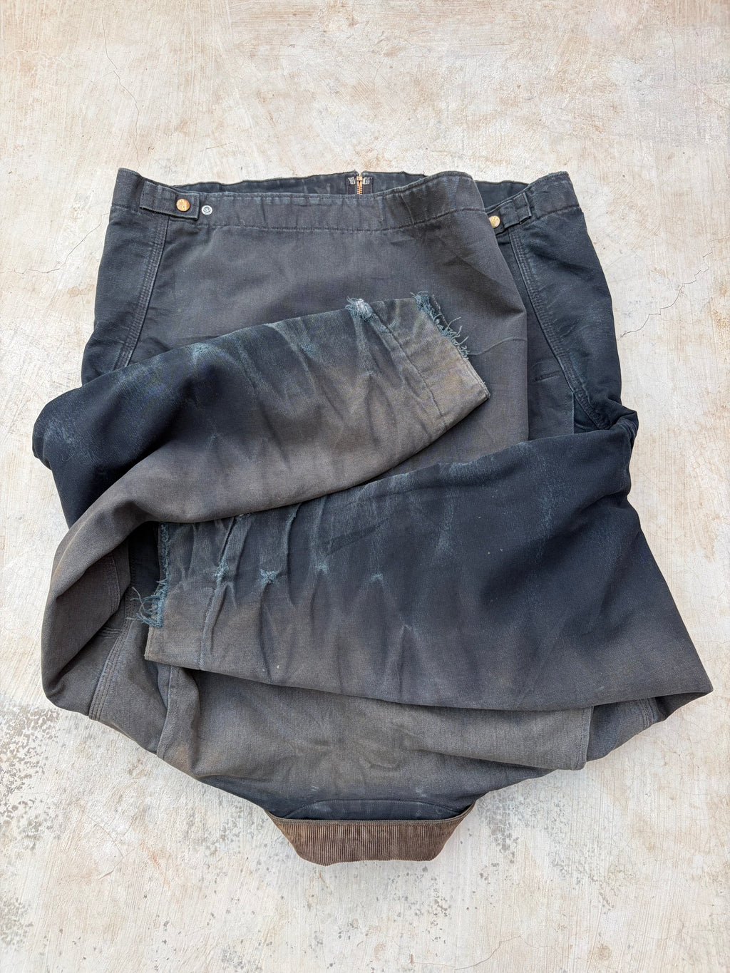 Vintage Sunfaded Distressed Carhartt Detroit Jacket J001 BLK L