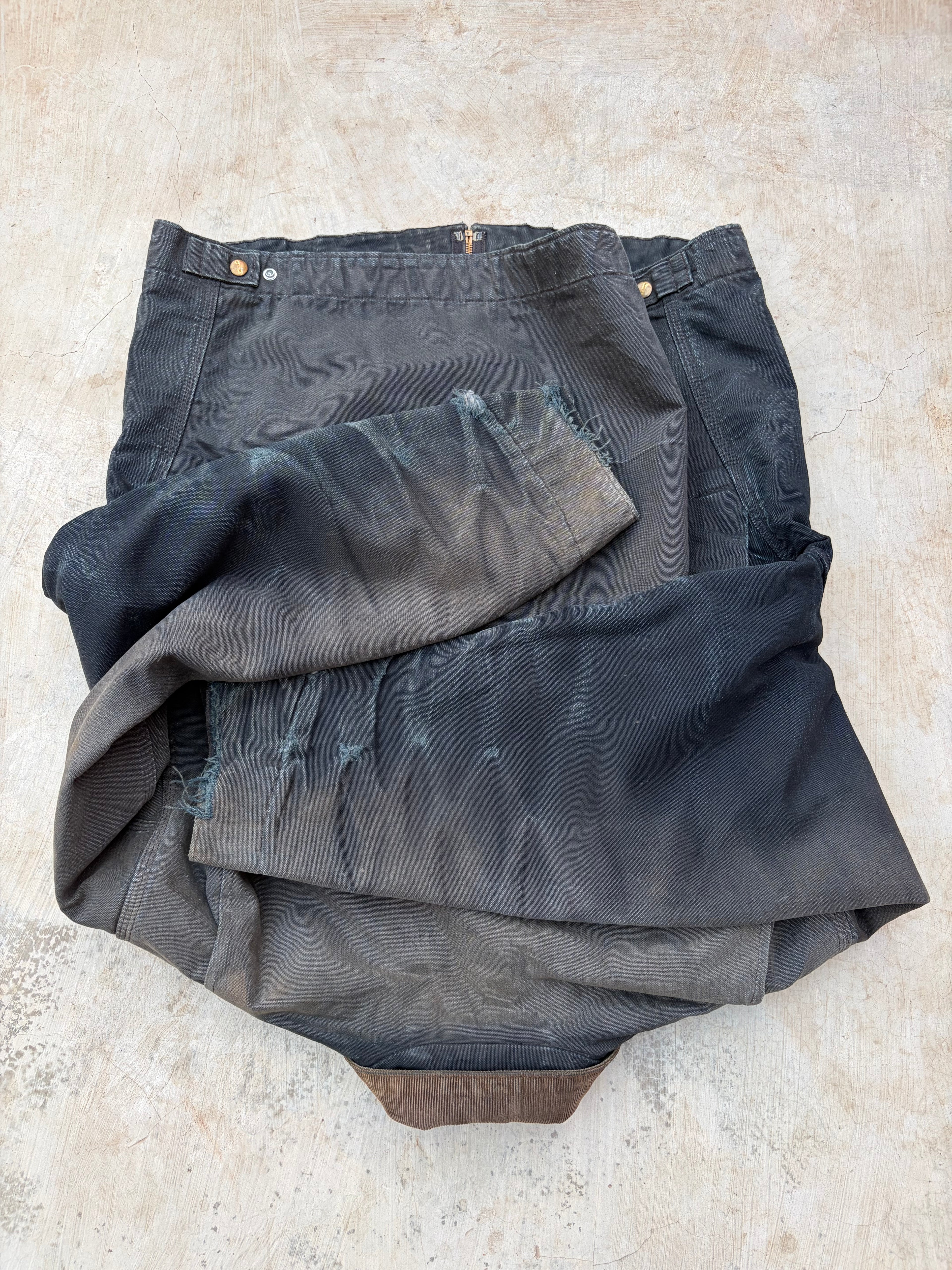 Vintage Sunfaded Distressed Carhartt Detroit Jacket J001 BLK L