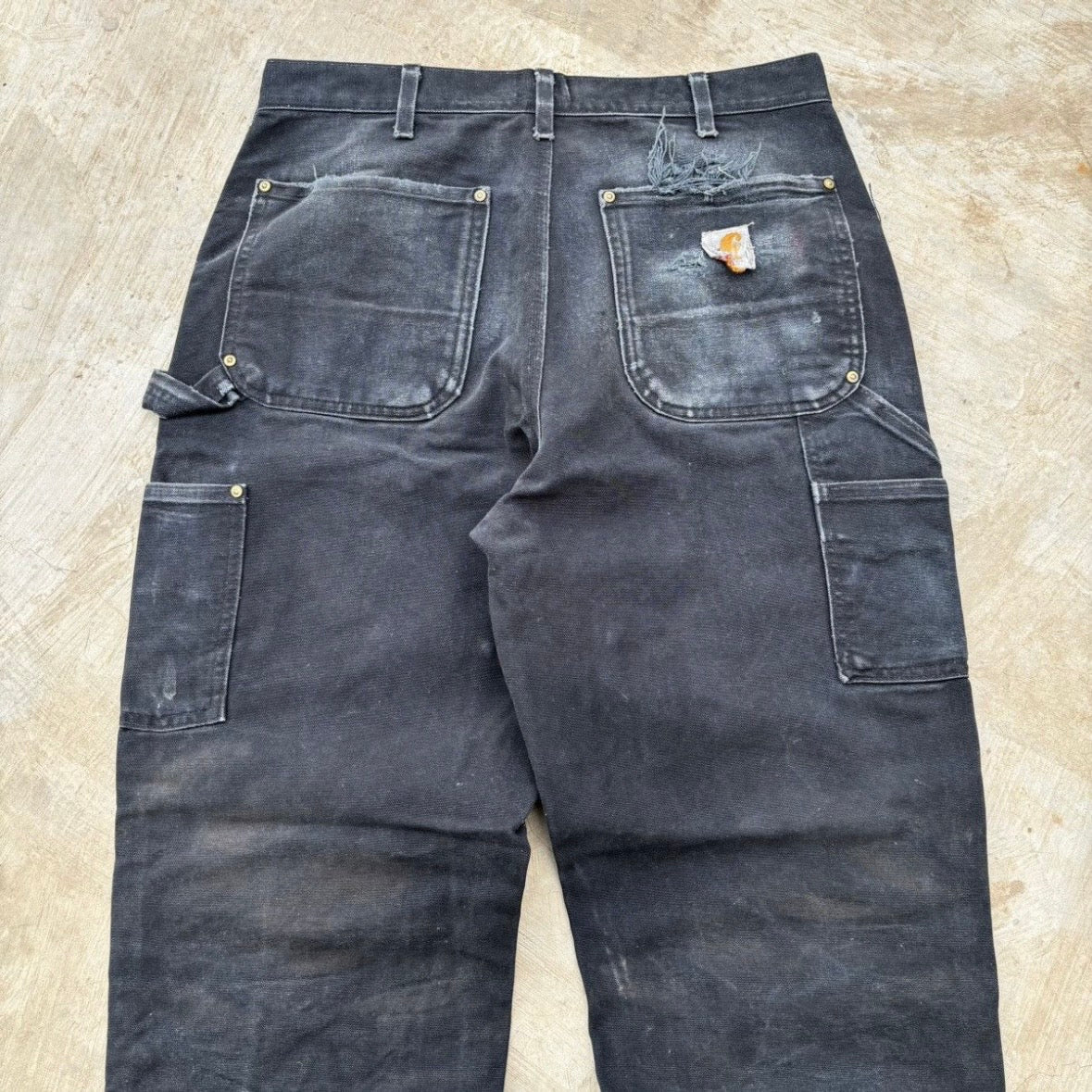 Vintage 00s Carhartt Double Knee B01 BLK 34
