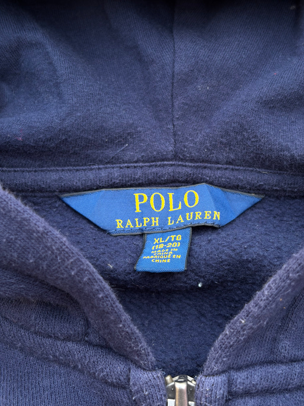 Vintage 90s Polo Ralph Lauren Zip Hoodie M