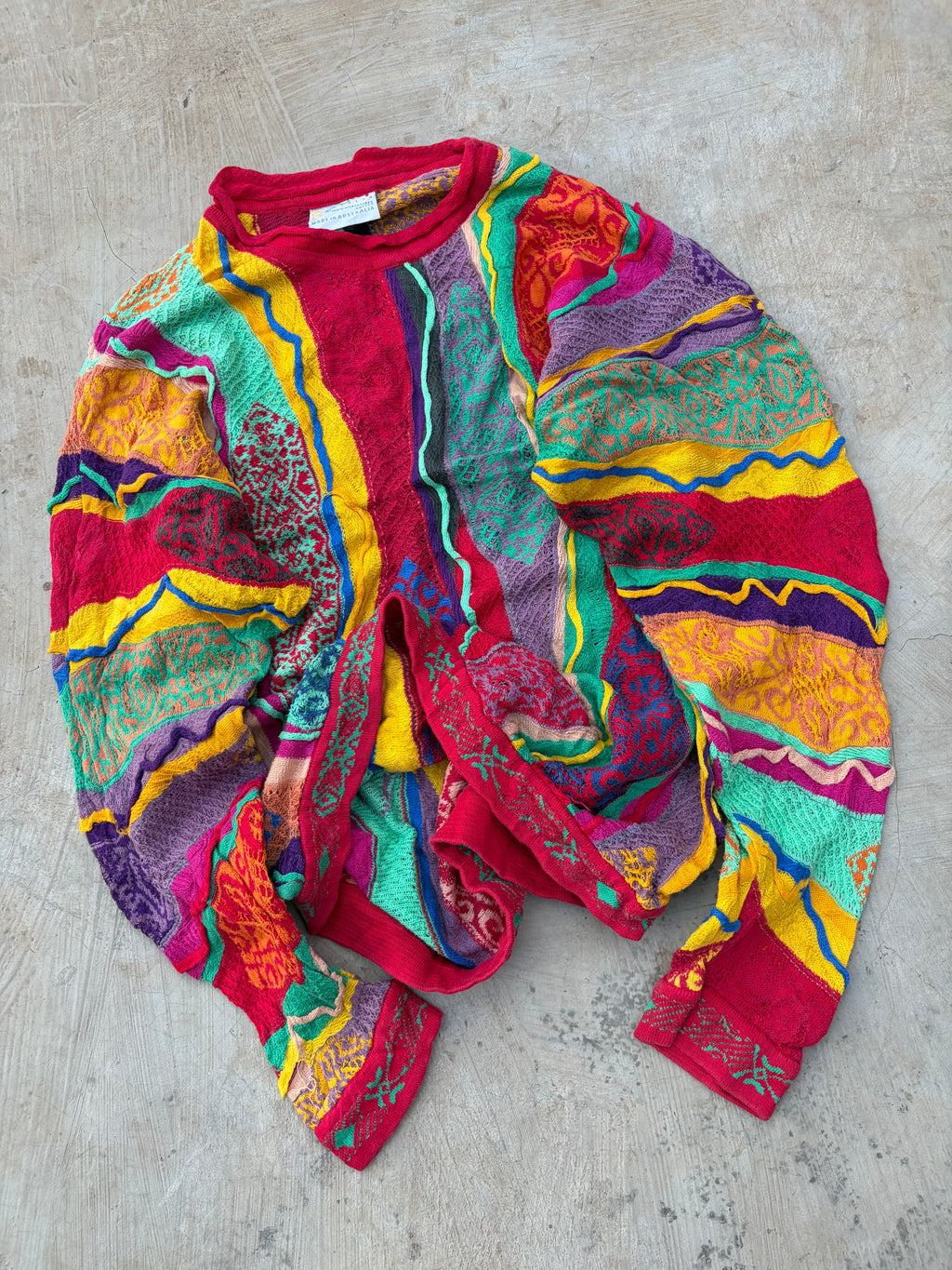 Vintage 90s COOGI Australia Mercerised Cotton Knit Sweater M