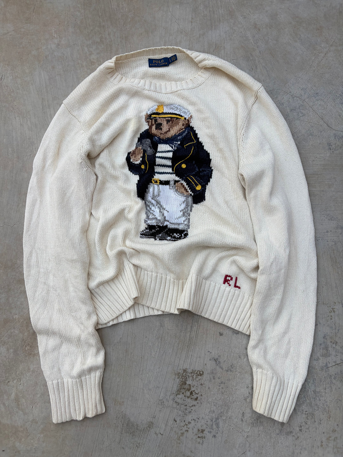 Vintage Polo Ralph Lauren Polo Bear Sailor Sweater M/L