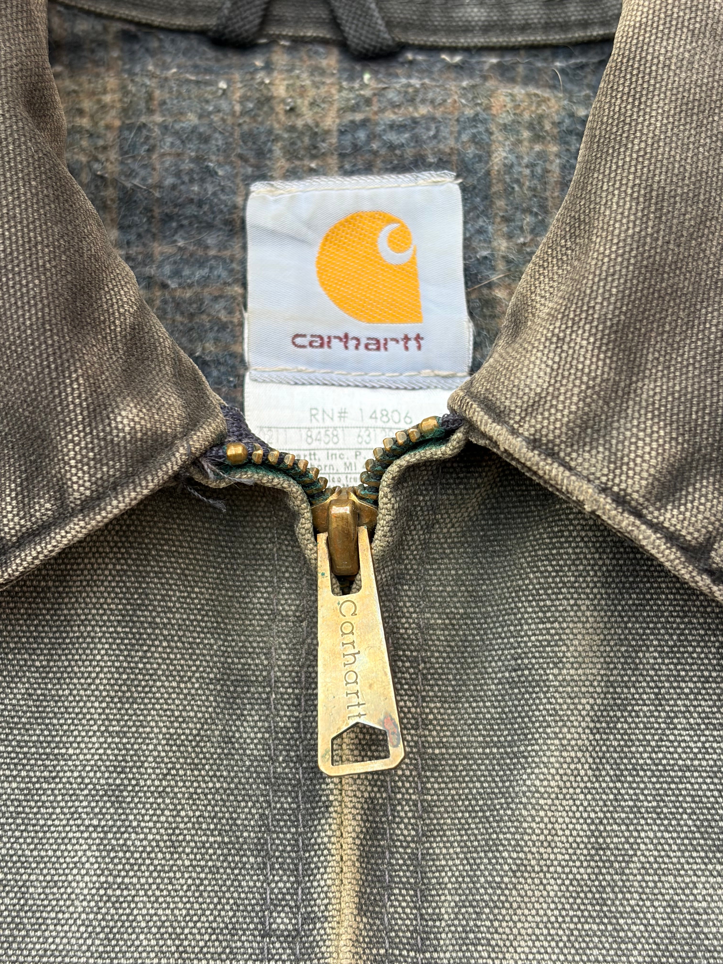 Vintage 00s Sunfaded Carhartt Detroit Jacket J97 PTL L