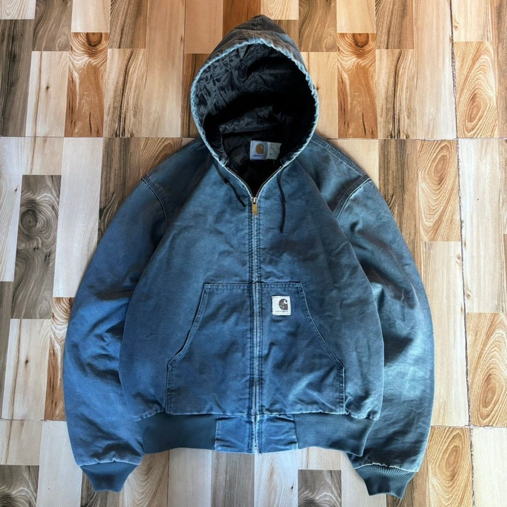 Vintage 90s Faded Carhartt Active Jacket HTG L