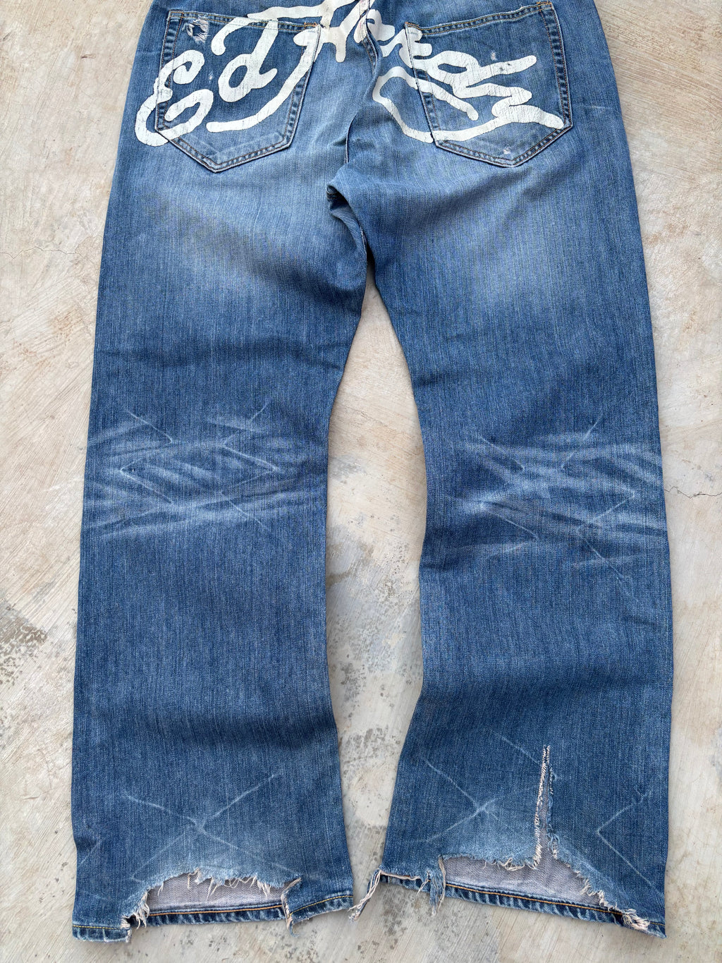 Vintage 00s Edhardy Bootcut Spellout Pant 38