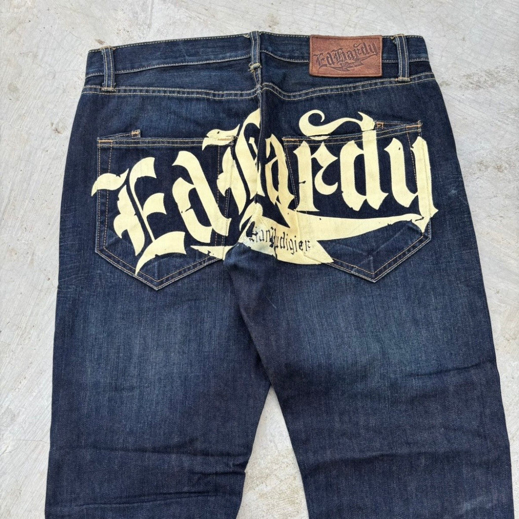 Vintage Edhardy Spell Out Jeans 34