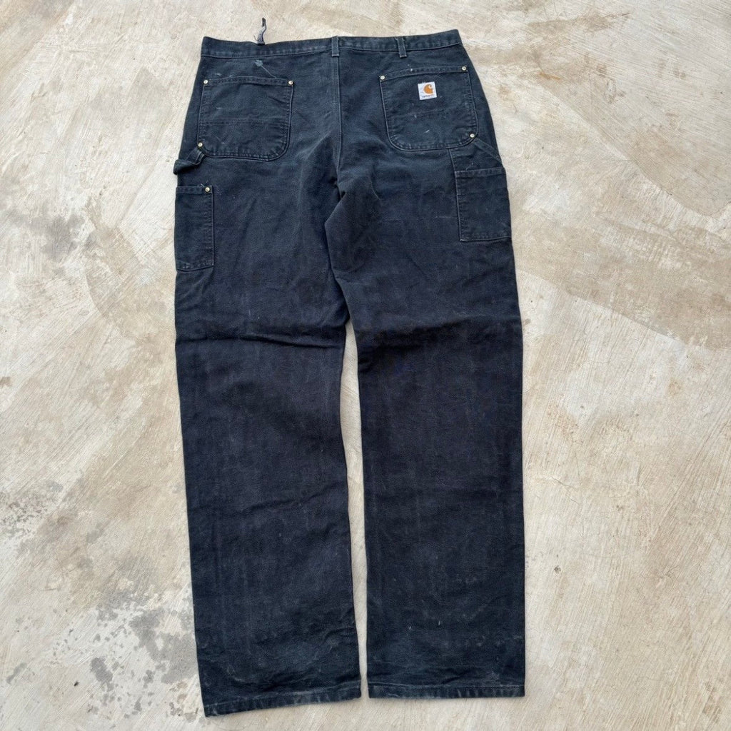 Vintage 00s Carhartt Double Knee Pant B01 BLK 40