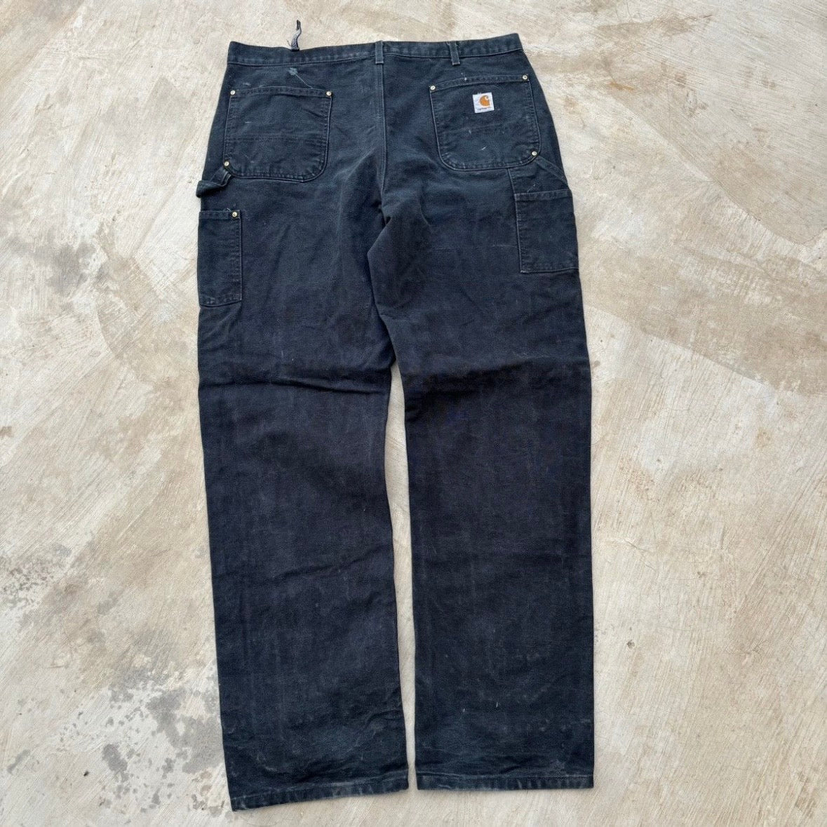 Vintage 00s Carhartt Double Knee Pant B01 BLK 40
