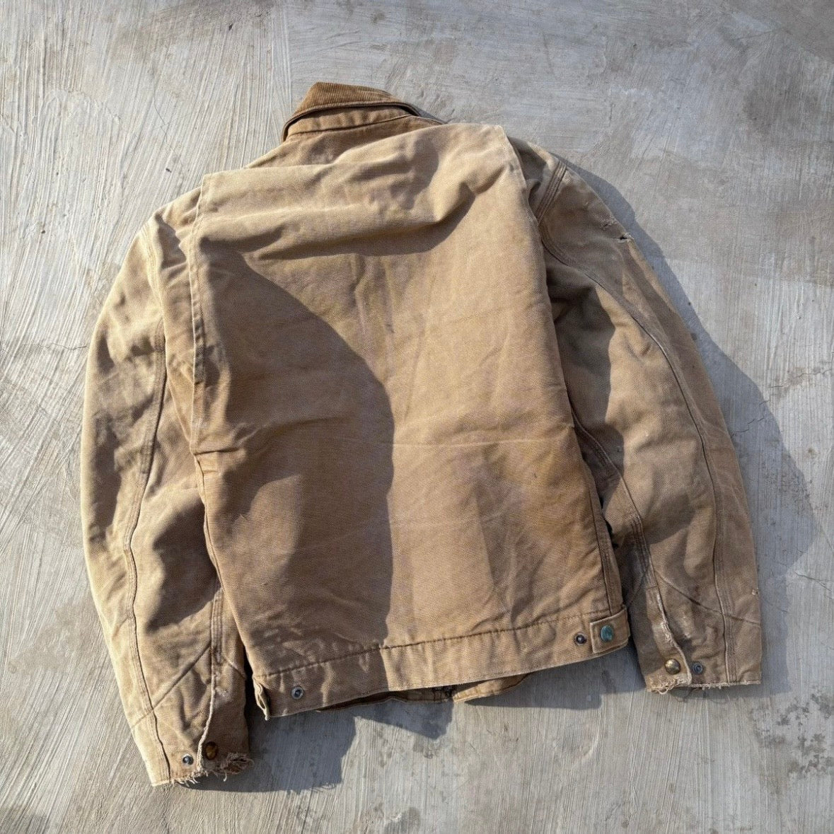 Vintage 90s Faded Carhartt Detroit Jacket BRN M