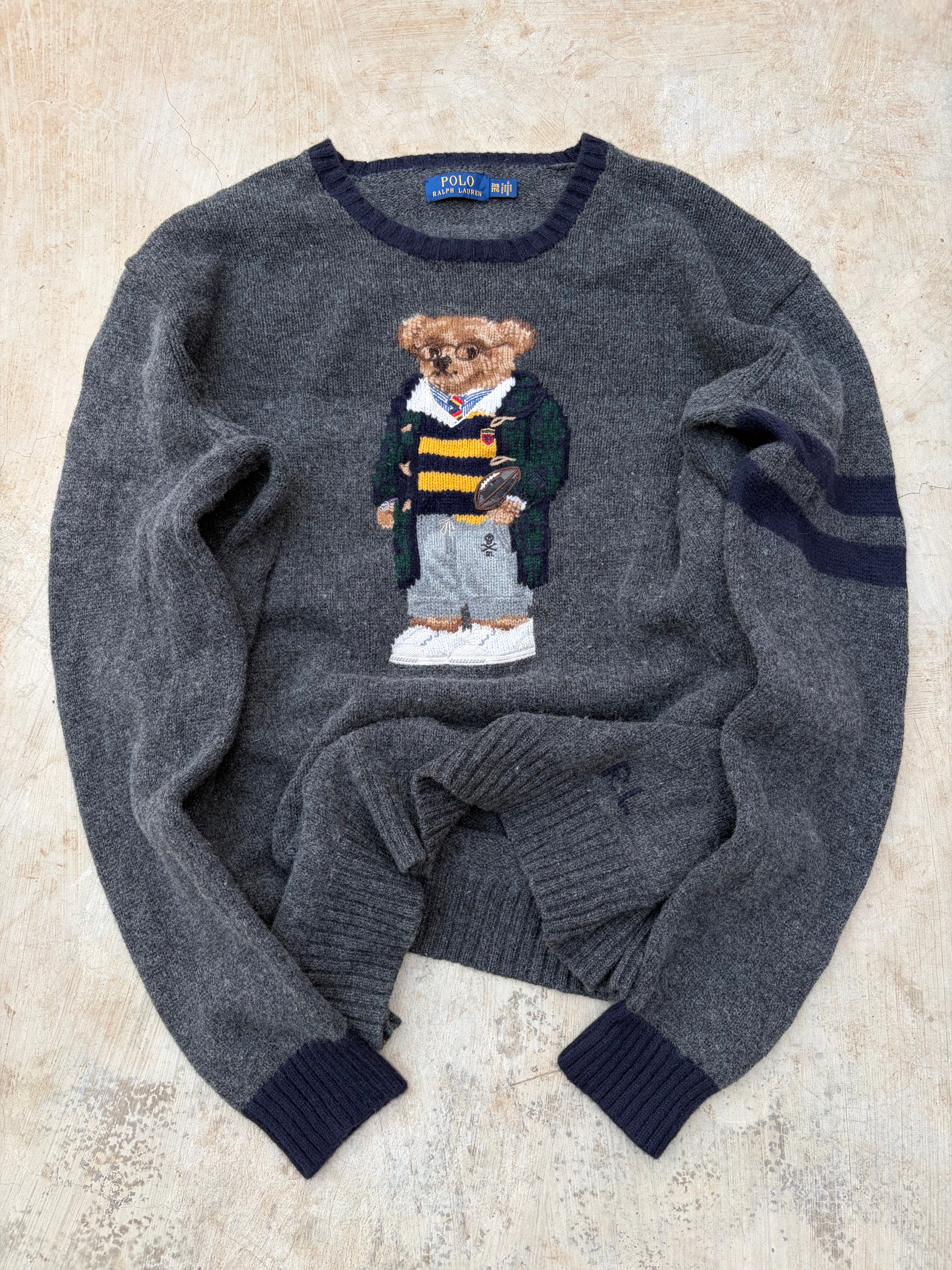 Vintage 00s Polo Ralph Lauren Mascot Knit Sweater 2XL