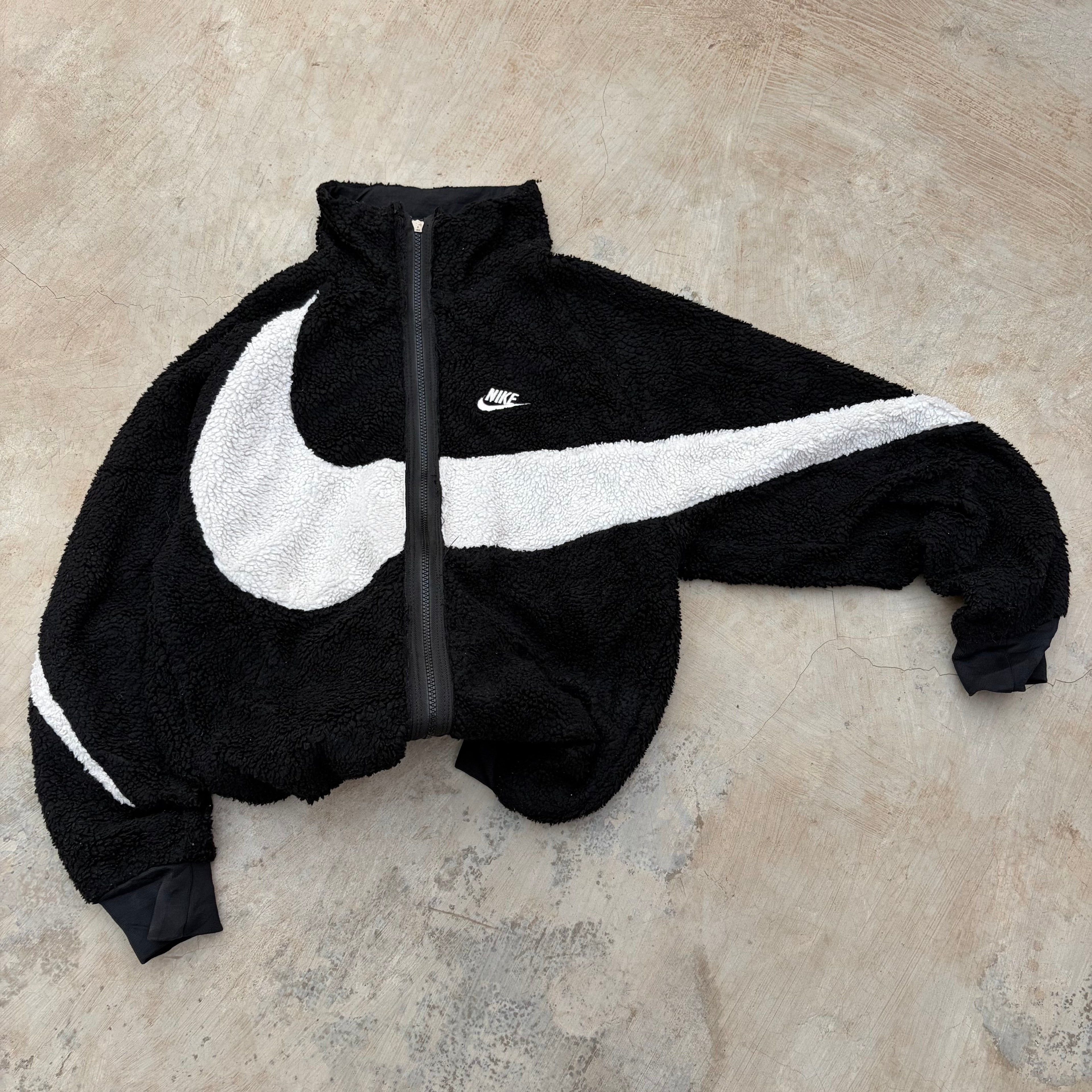 Vintage 00s Nike Reversible Fleece Jacket M