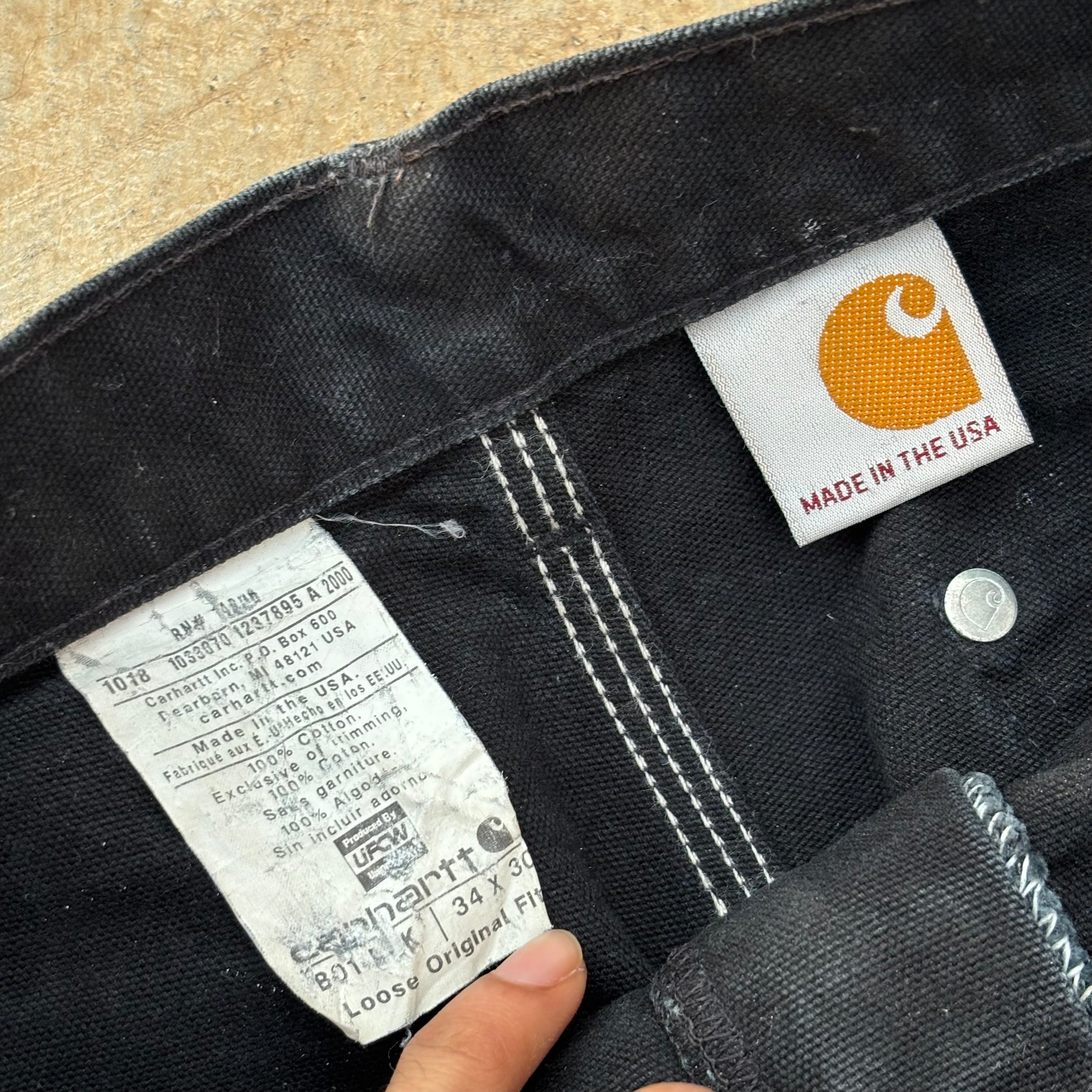 Vintage Sunfaded Carhartt Double Knee Pant 34